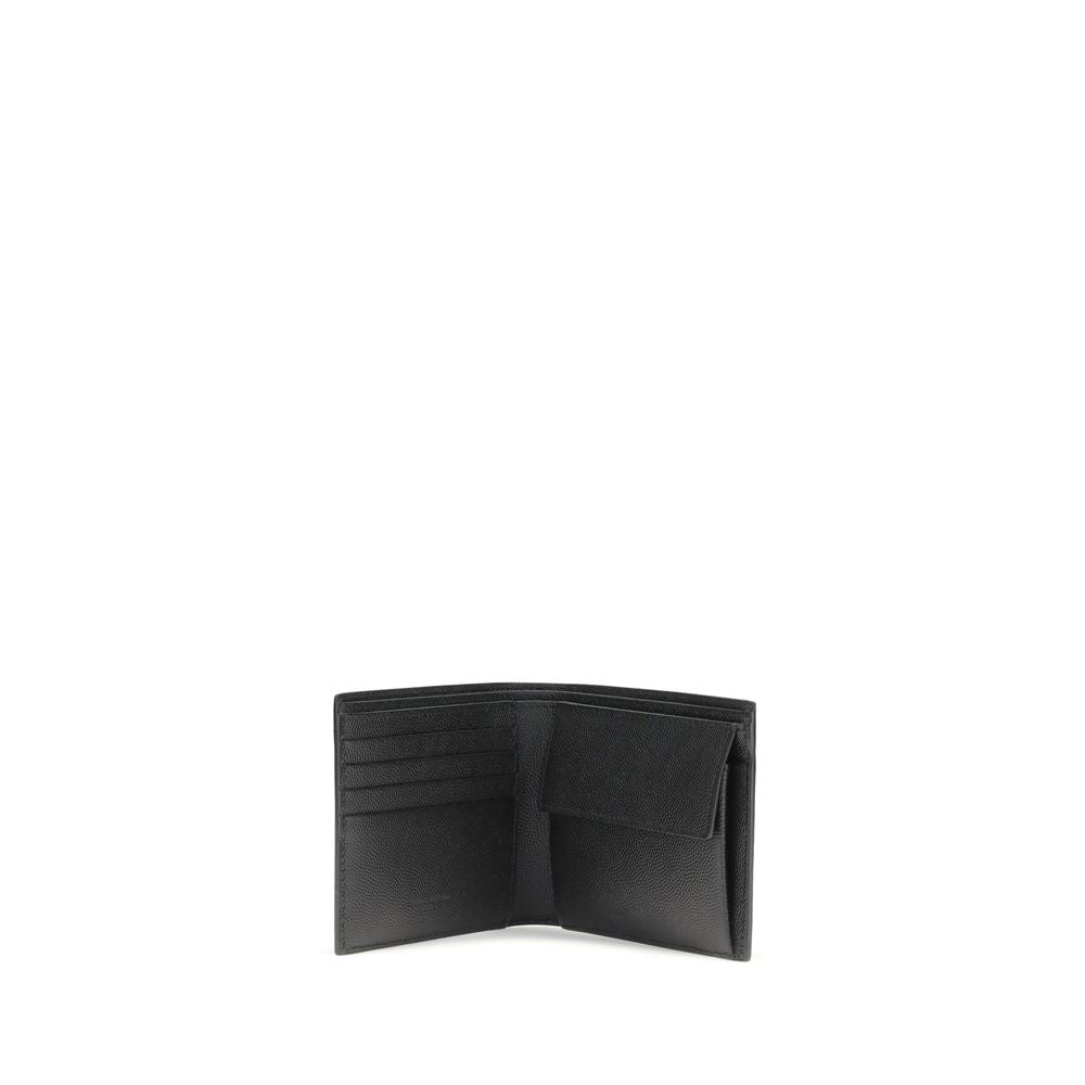 Saint Laurent Black Calf Leather Wallet - Timeless Luxury Accessory