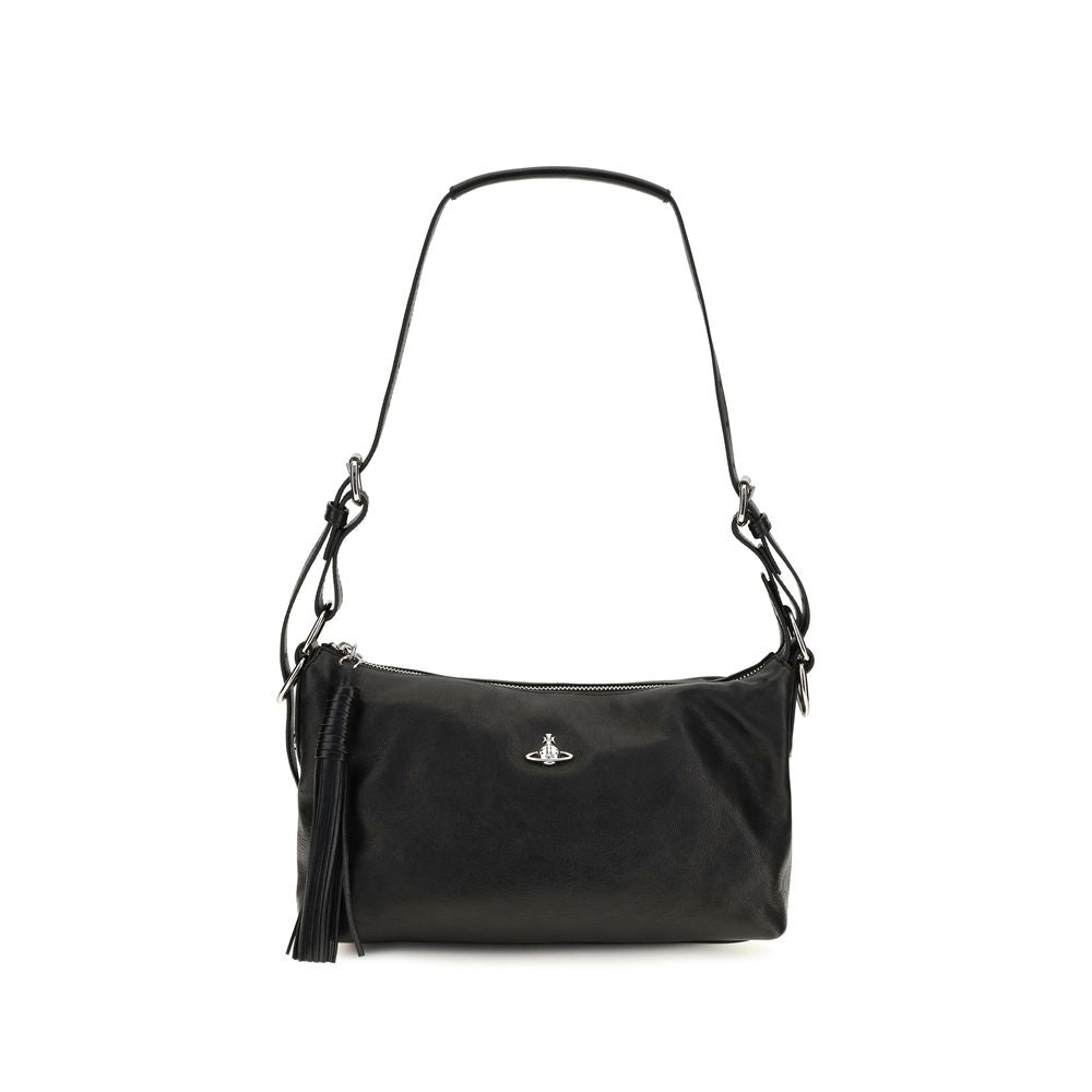 Indulge in the Vivienne Westwood Black Lambskin Handbag from the AW26 collection, a luxurious blend of exquisite craftsmanship and timeless elegance, perfect for the discerning individual.