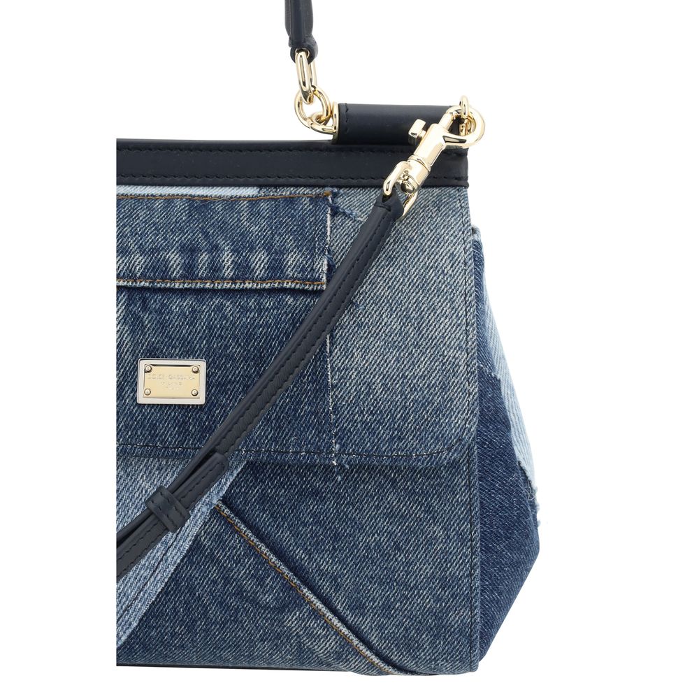 Dolce & Gabbana Cotton Sicily Handbag - Exquisite Denim Luxury
