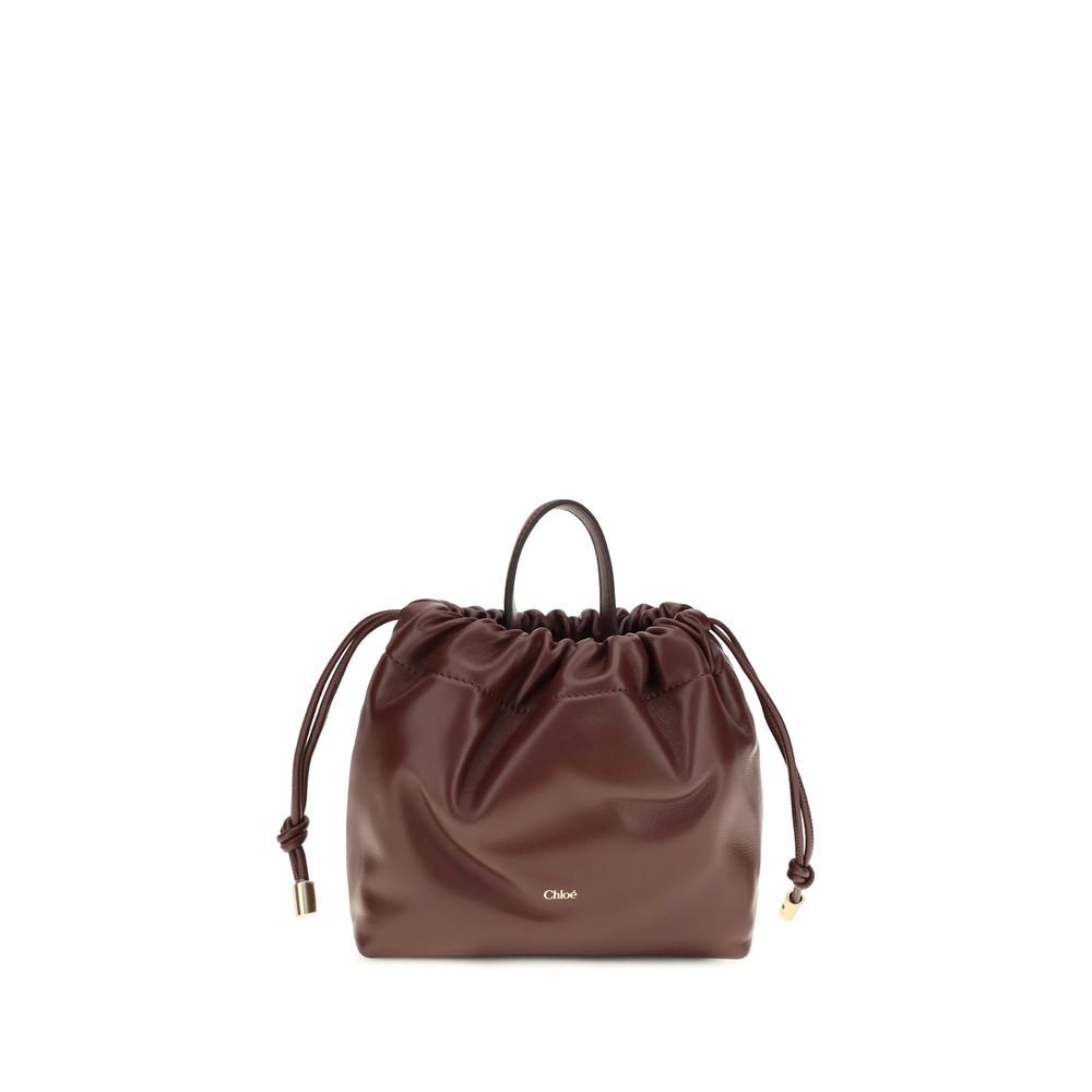 Chloé Bordeaux Calf Leather Bos Taurus Shoulder Bag - Luxury Redefined
