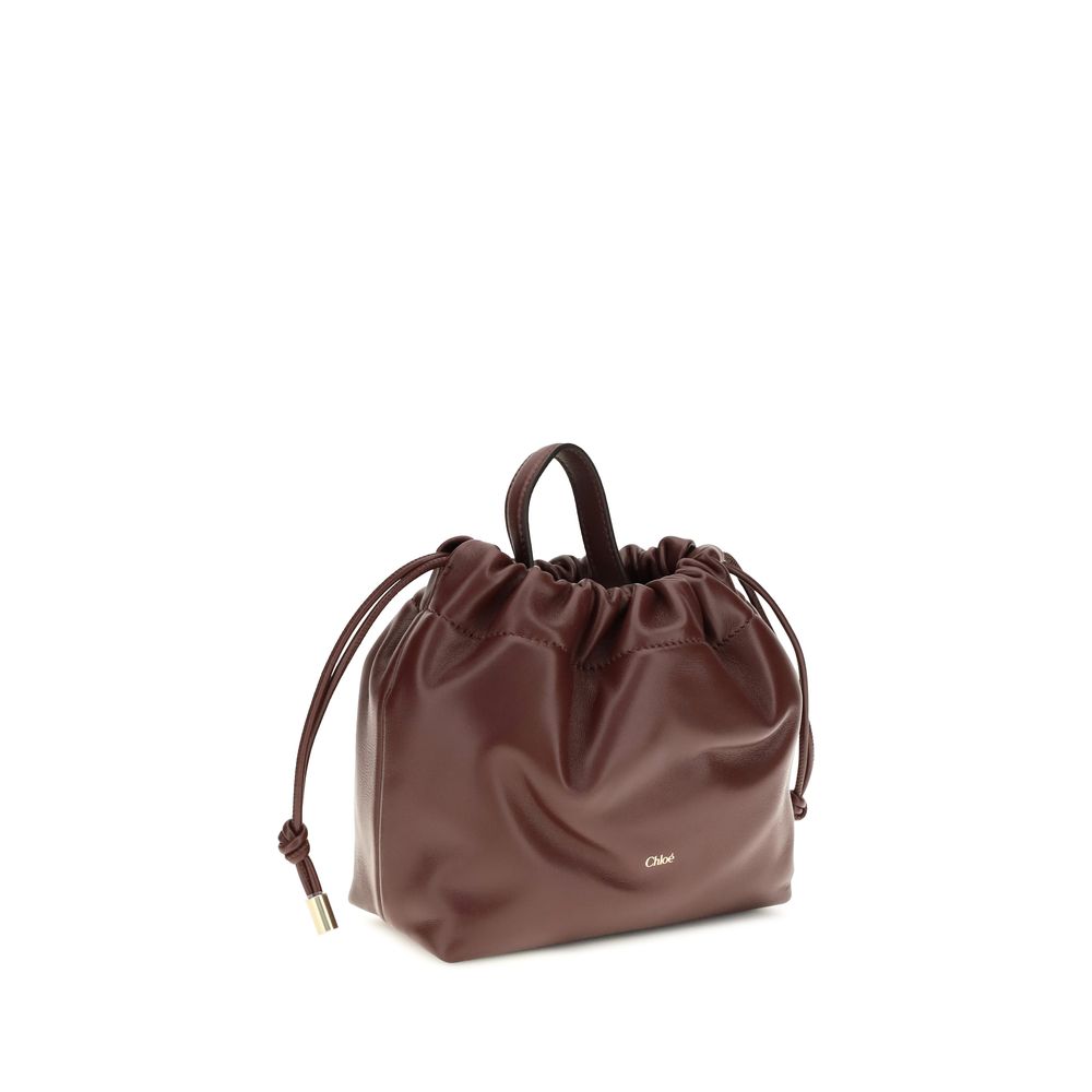 Chloé Bordeaux Calf Leather Bos Taurus Shoulder Bag - Timeless Elegance