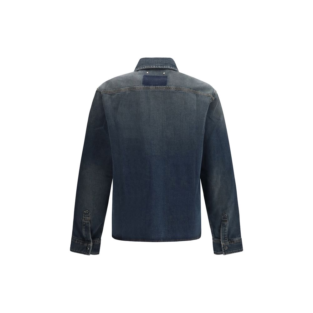 Golden Goose Blue Denim Shirt - Exquisite Luxury Craftsmanship