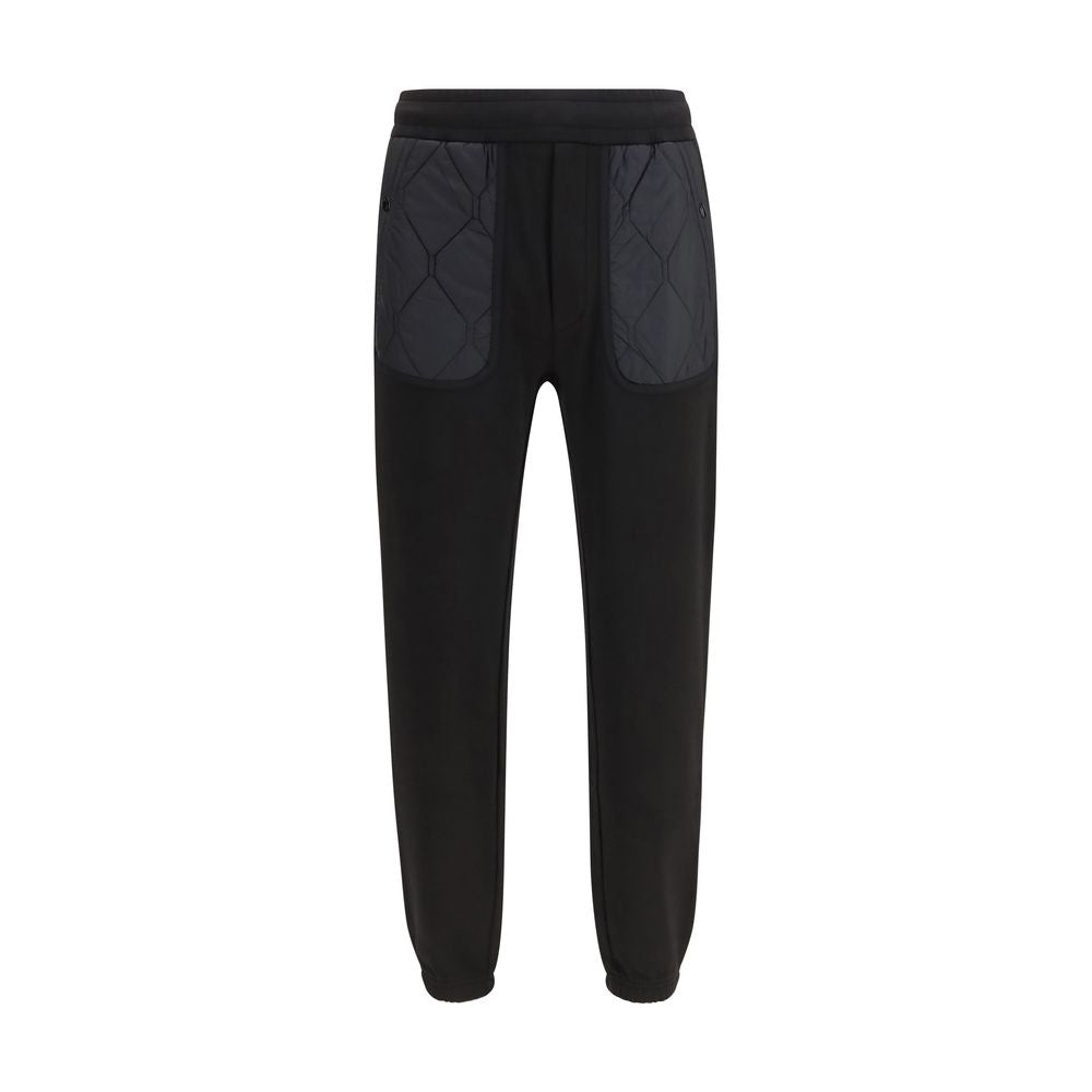 Elevate your loungewear with Moncler Black Cotton Athletic Pants, a luxurious blend of cotton and modal, designed for those who appreciate refined comfort and style.