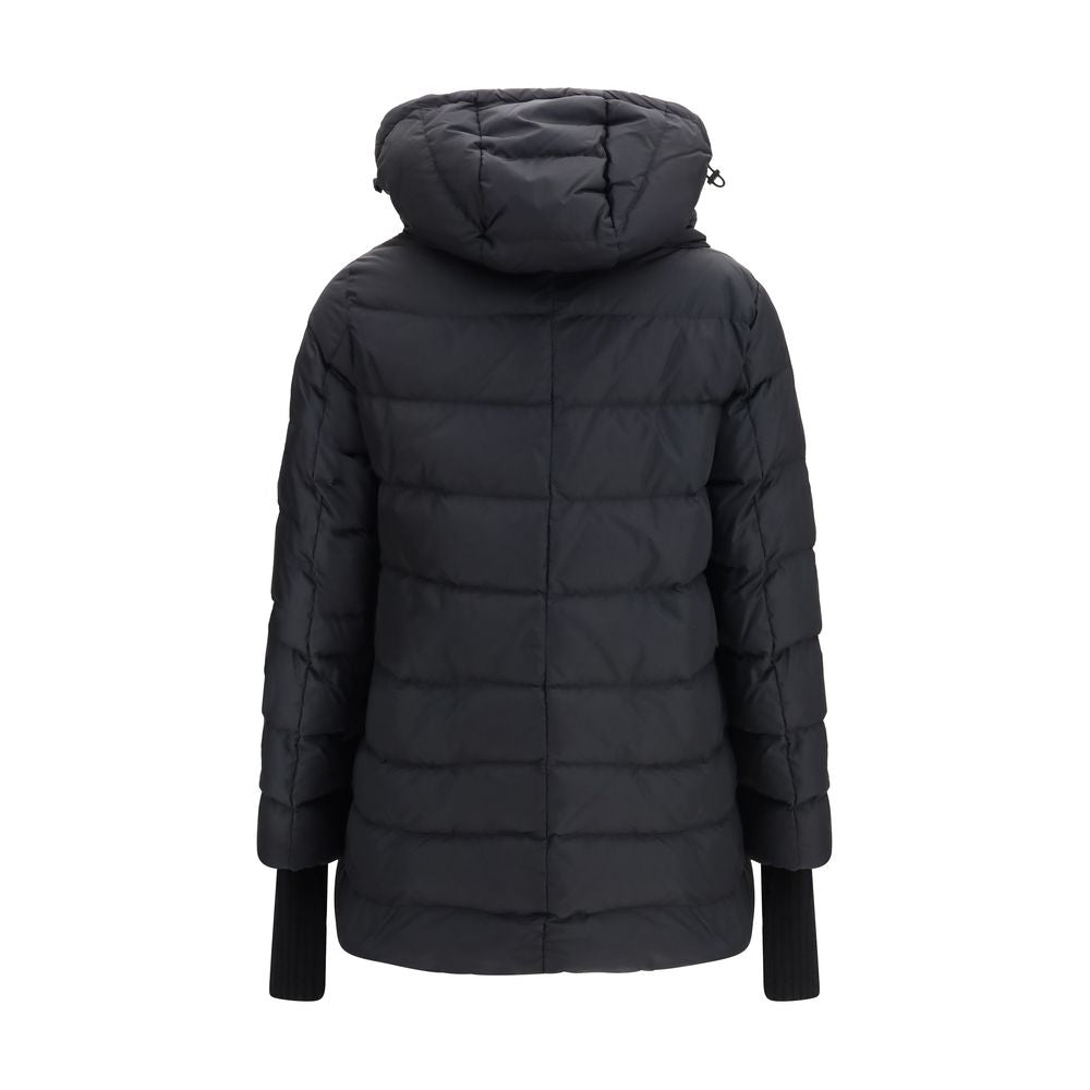 Herno Black Polyester Full-Length Jacket - Timeless Luxury Outerwear
