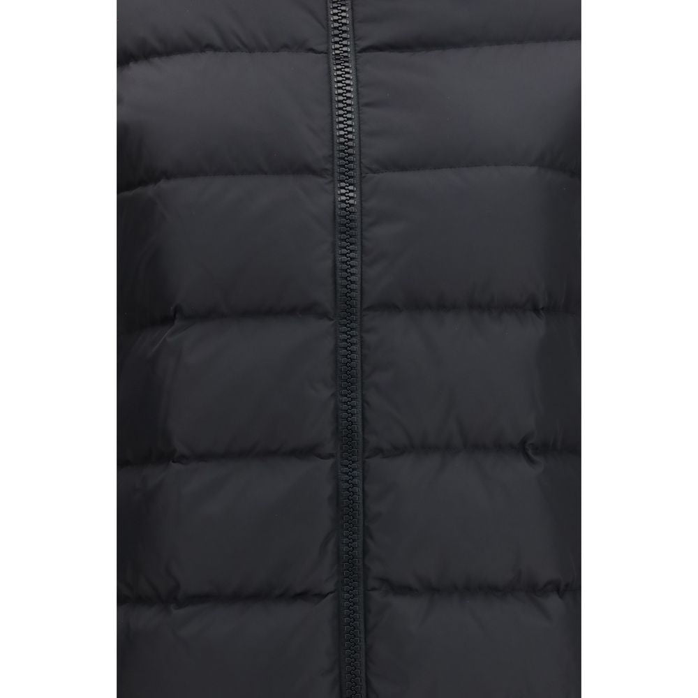 Herno Black Polyester Full-Length Jacket - Timeless Luxury Outerwear