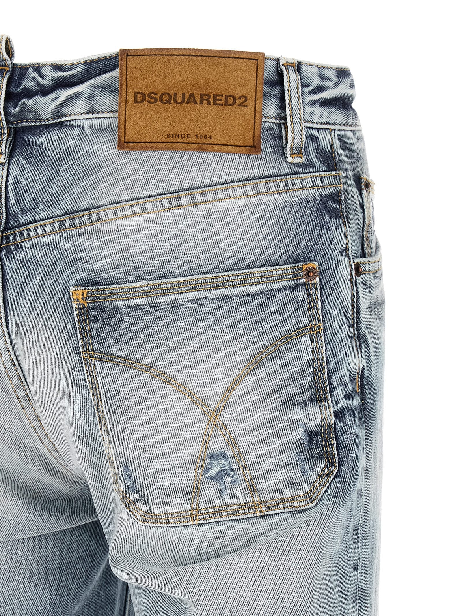 Dsquared² Teddy Stonewashed Jeans - Elevate Your Denim Luxury