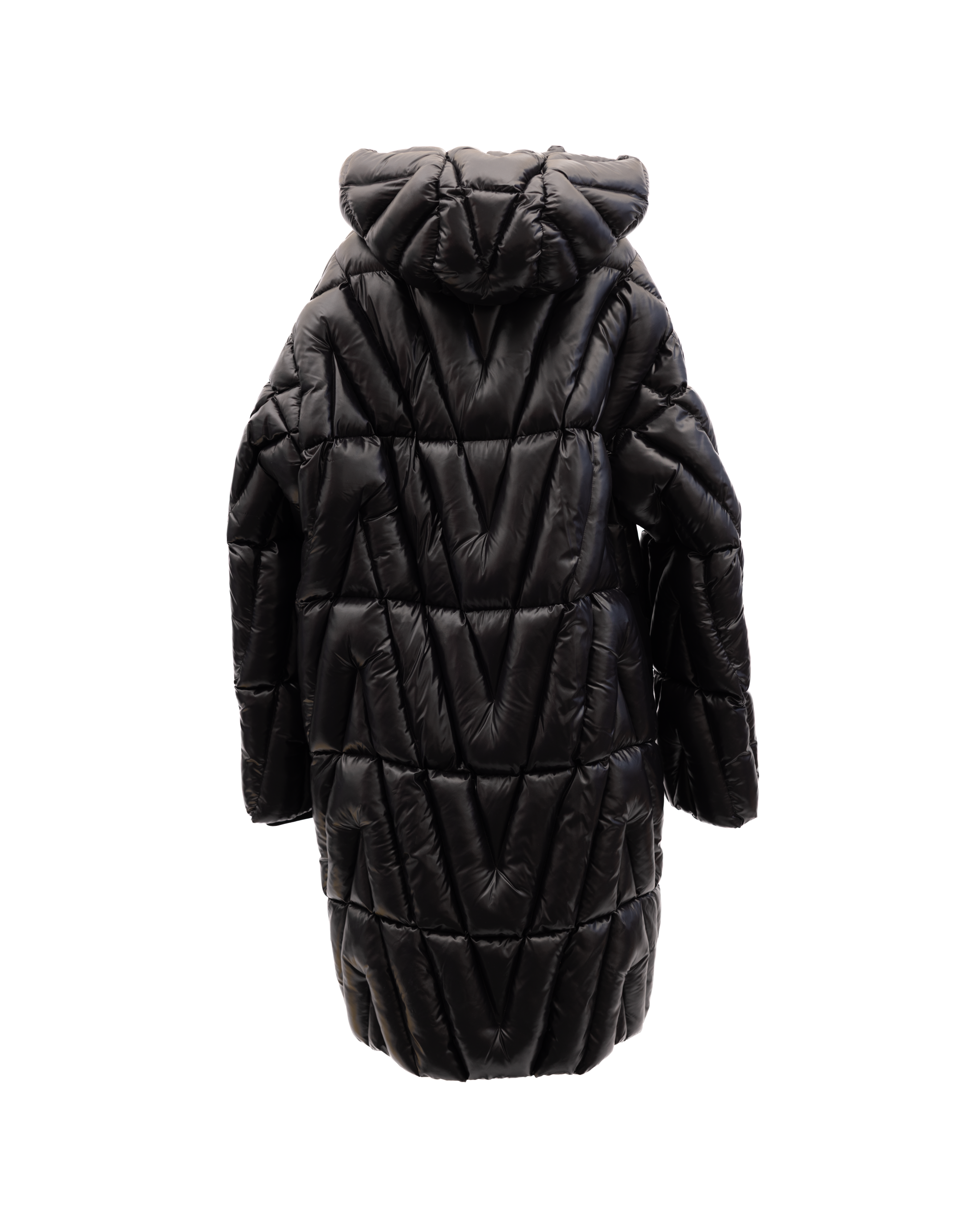 Valentino Garavani Black Wool Coat - Timeless Luxury Elegance