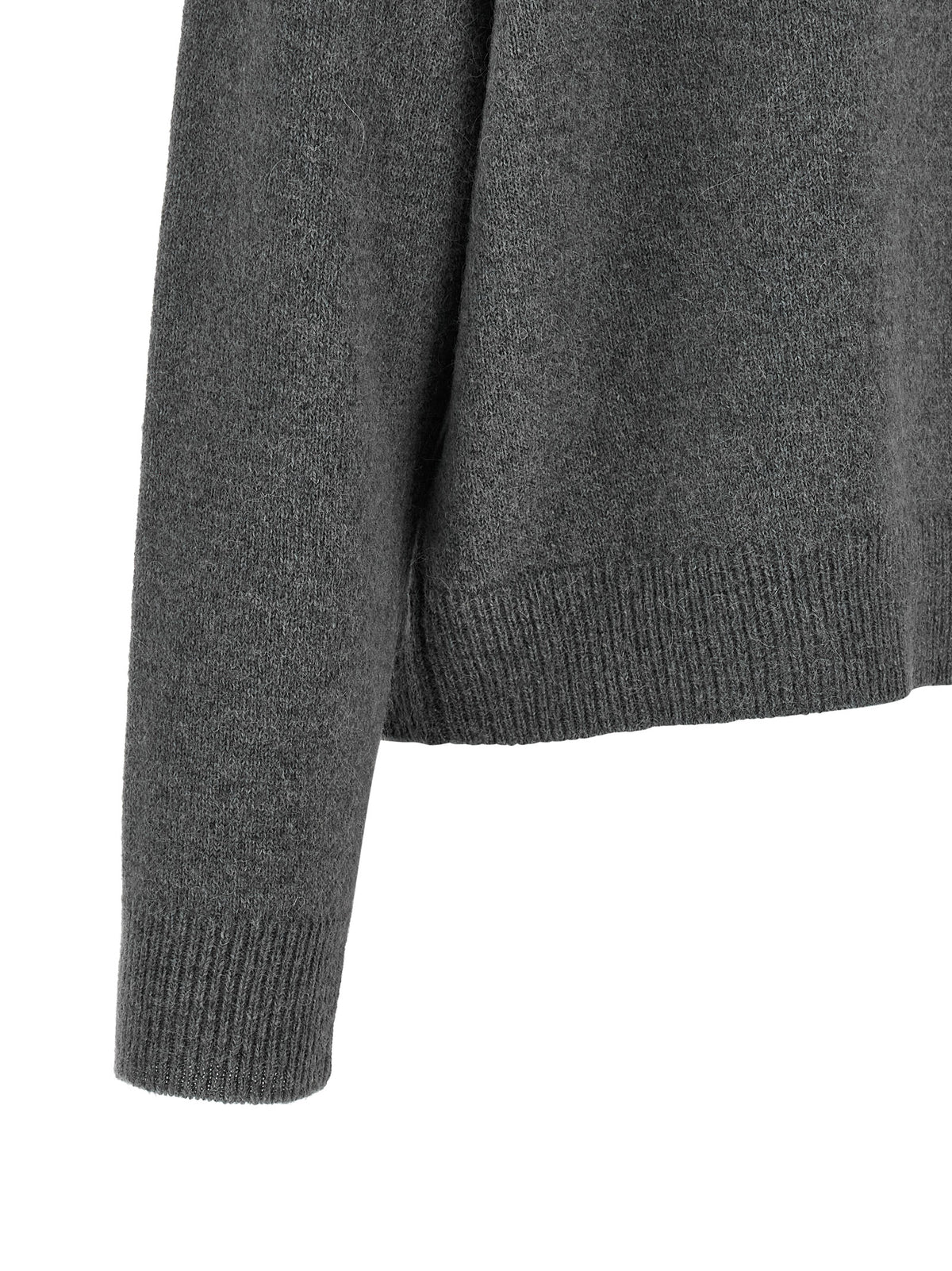 Peserico Gray Wool Cardigan - Luxurious Elegance Redefined
