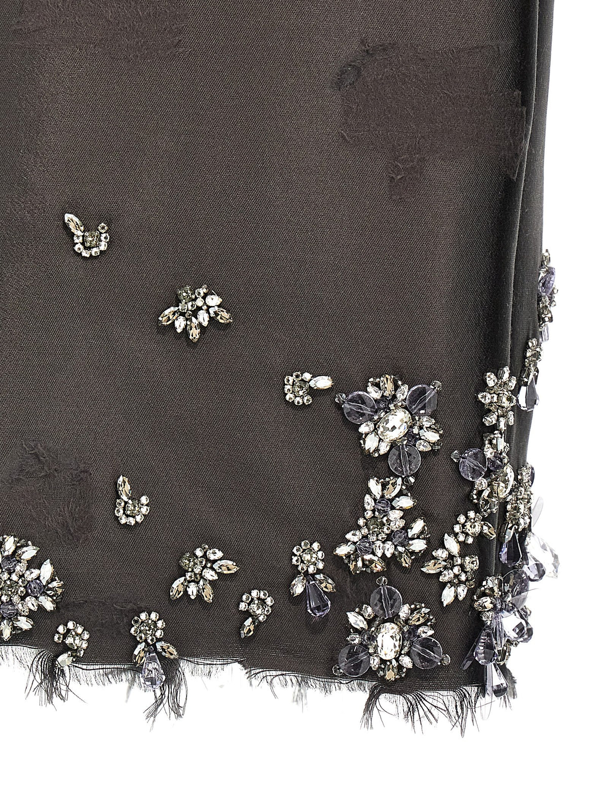 Elevate your wardrobe with the Prada Gray Silk Midi Skirt, a masterpiece of Italian craftsmanship blending silk and wool, designed for those who embody elegance and sophistication.