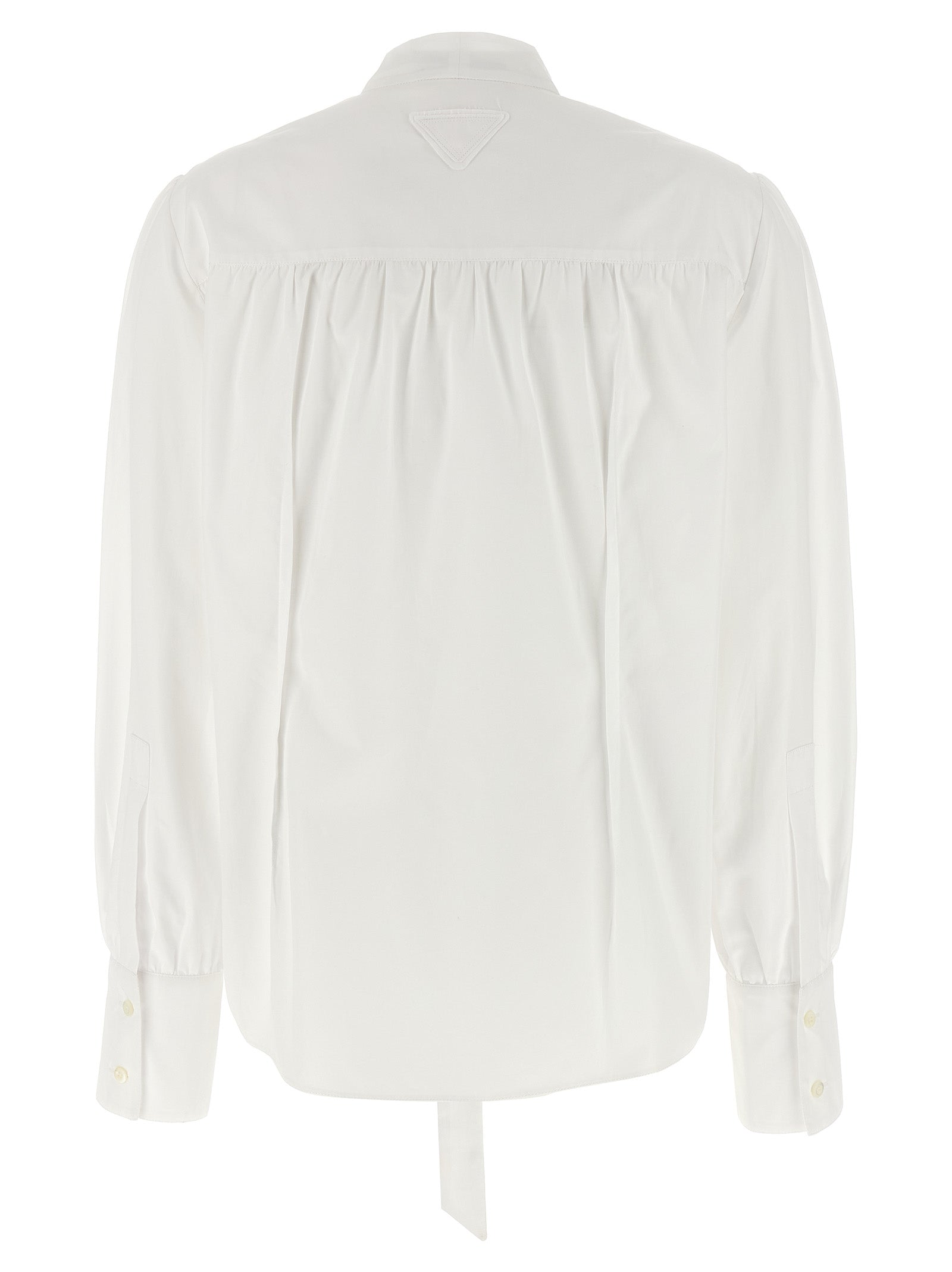 Prada White Cotton Blouse