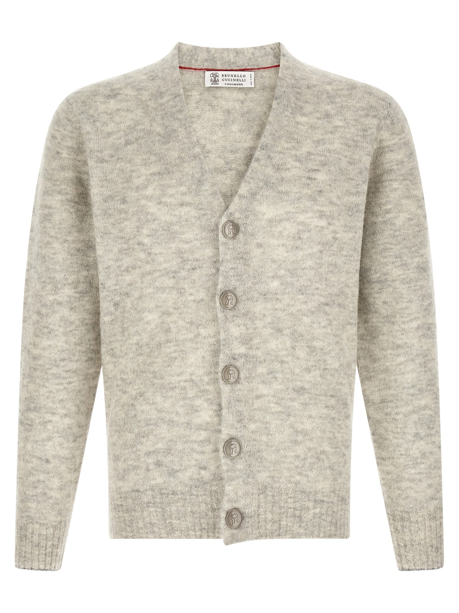 Brunello Cucinelli Gray Alpaca Cashmere Cardigan - Timeless Luxury