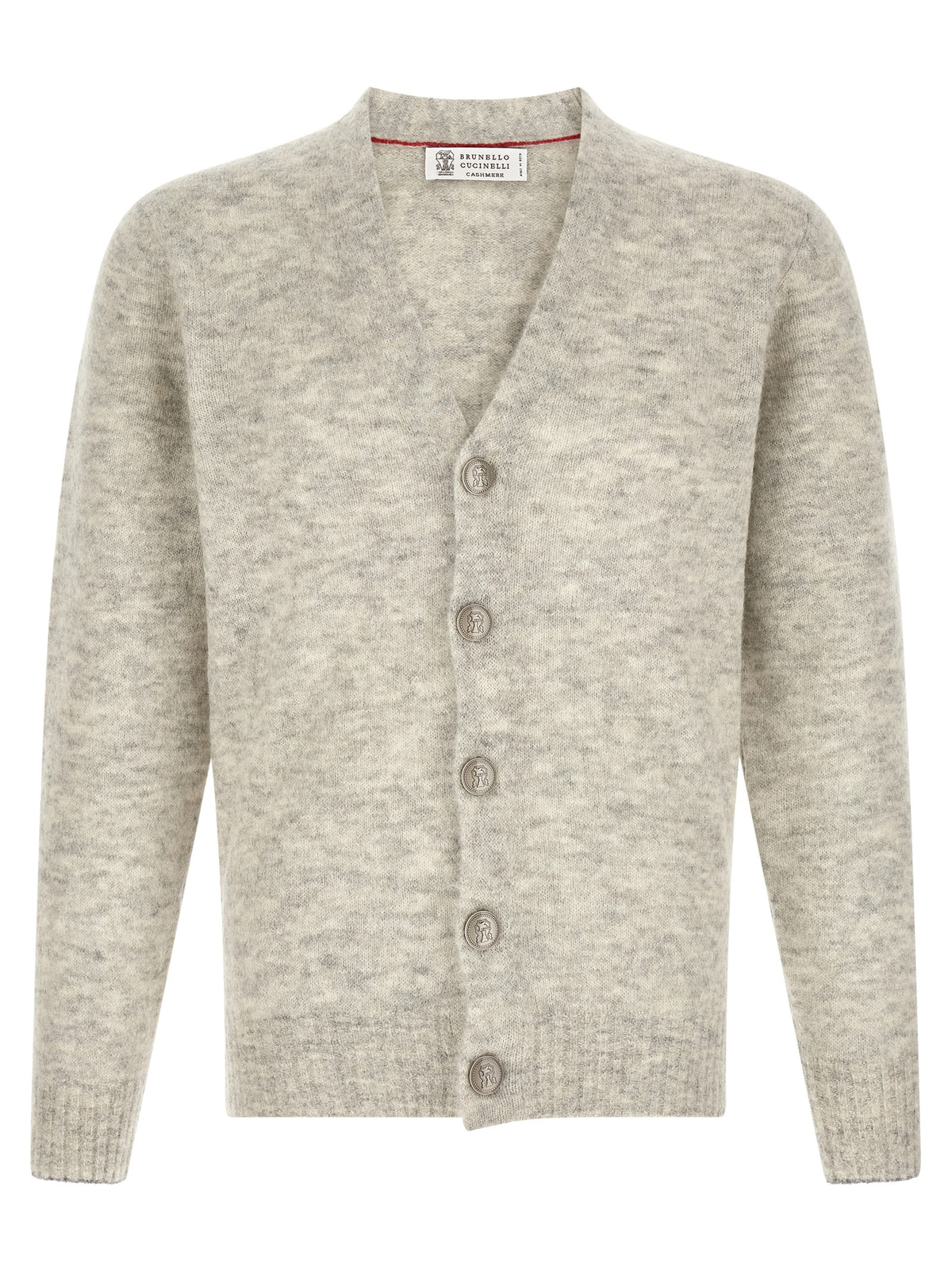 Brunello Cucinelli Gray Alpaca Leather Cardigan - Timeless Luxury