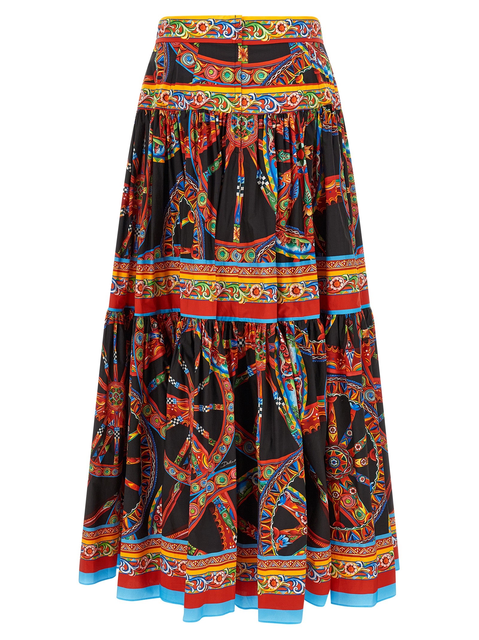 Dolce & Gabbana Multicolor Cotton Mini Skirt - Timeless Elegance