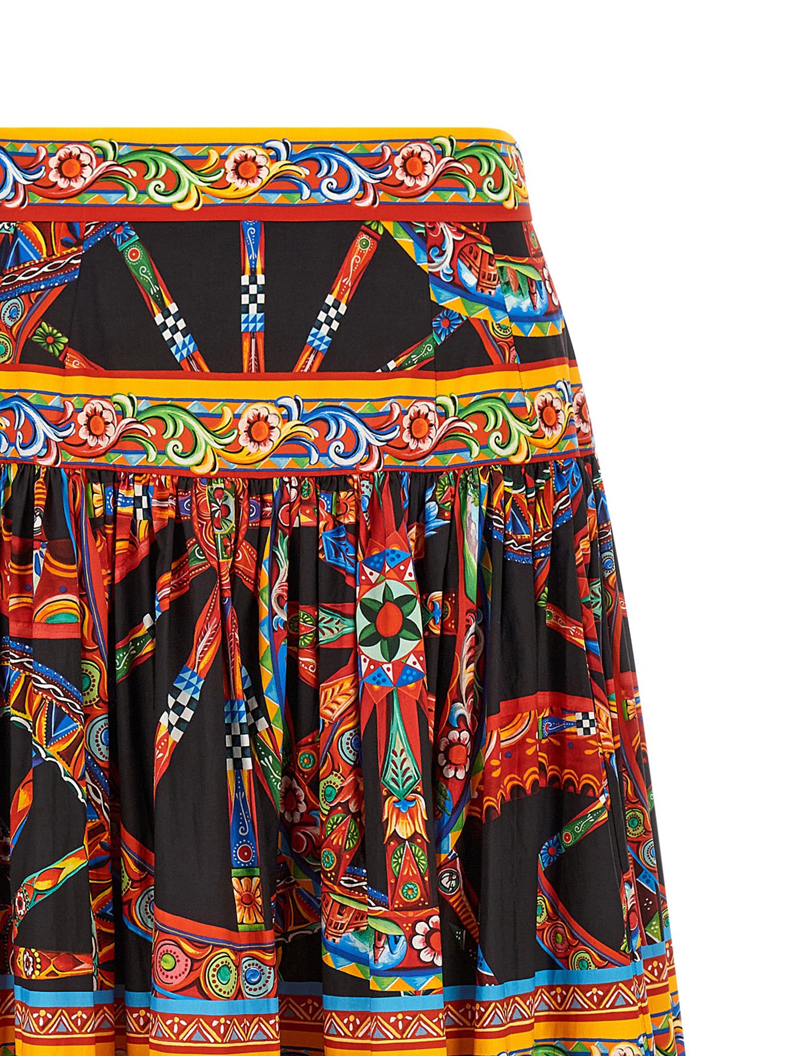 Dolce & Gabbana Multicolor Cotton Mini Skirt - Exquisite Luxury Fashion