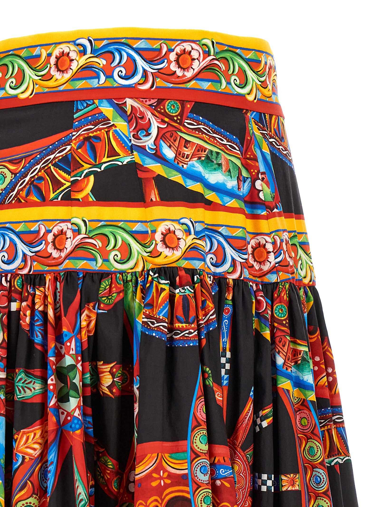 Dolce & Gabbana Multicolor Cotton Mini Skirt - Timeless Elegance
