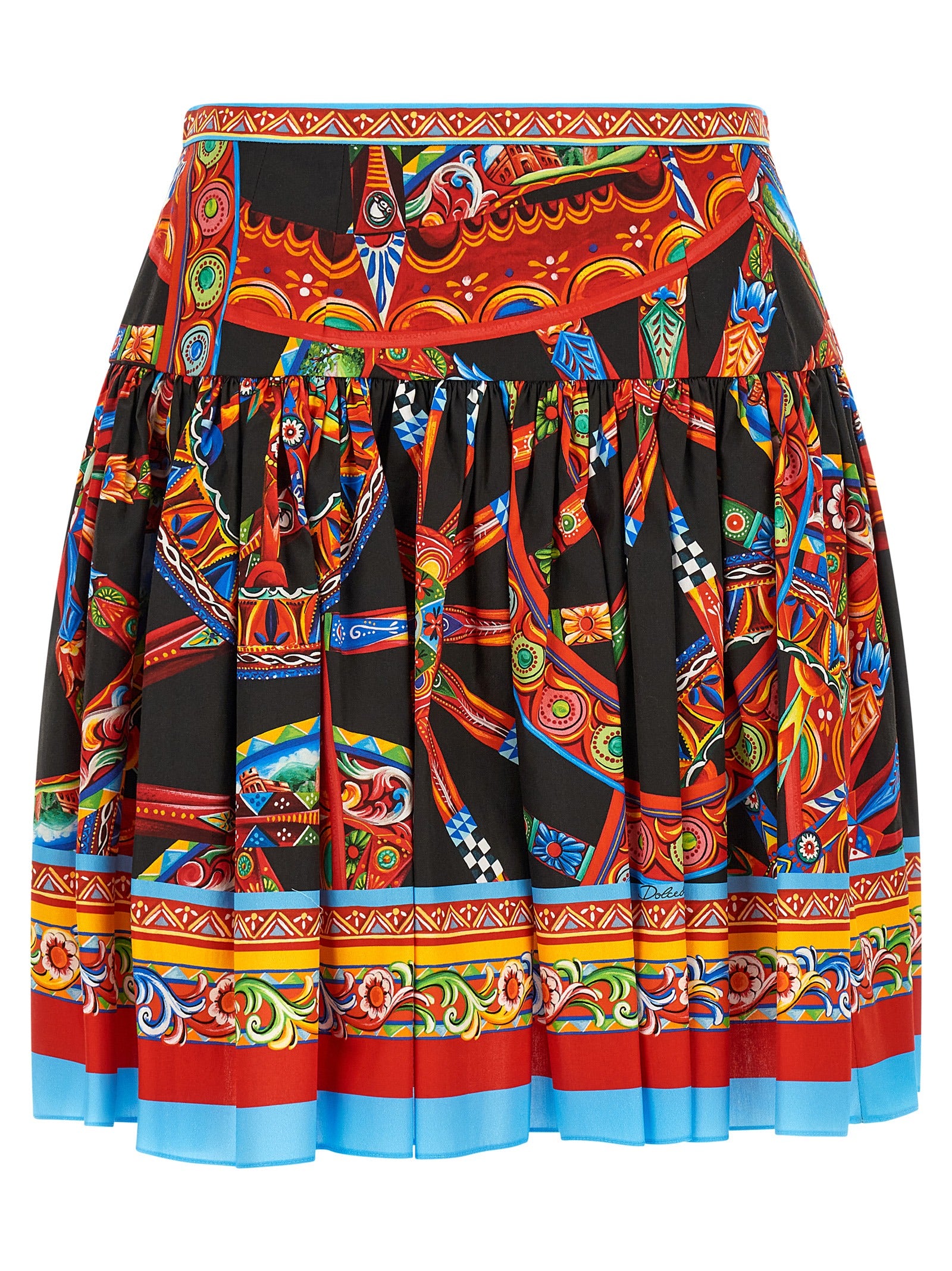 Dolce & Gabbana Multicolor Cotton Long Skirt - Italian Elegance