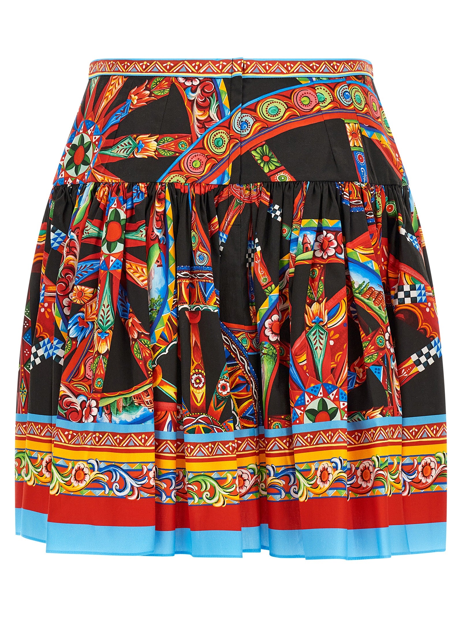 Dolce & Gabbana Multicolor Cotton Long Skirt - Exquisite Italian Elegance