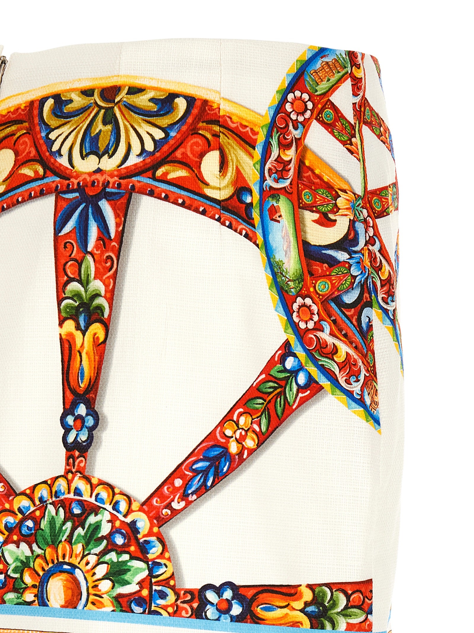 Dolce & Gabbana Multicolor Cotton Long Skirt - Timeless Elegance
