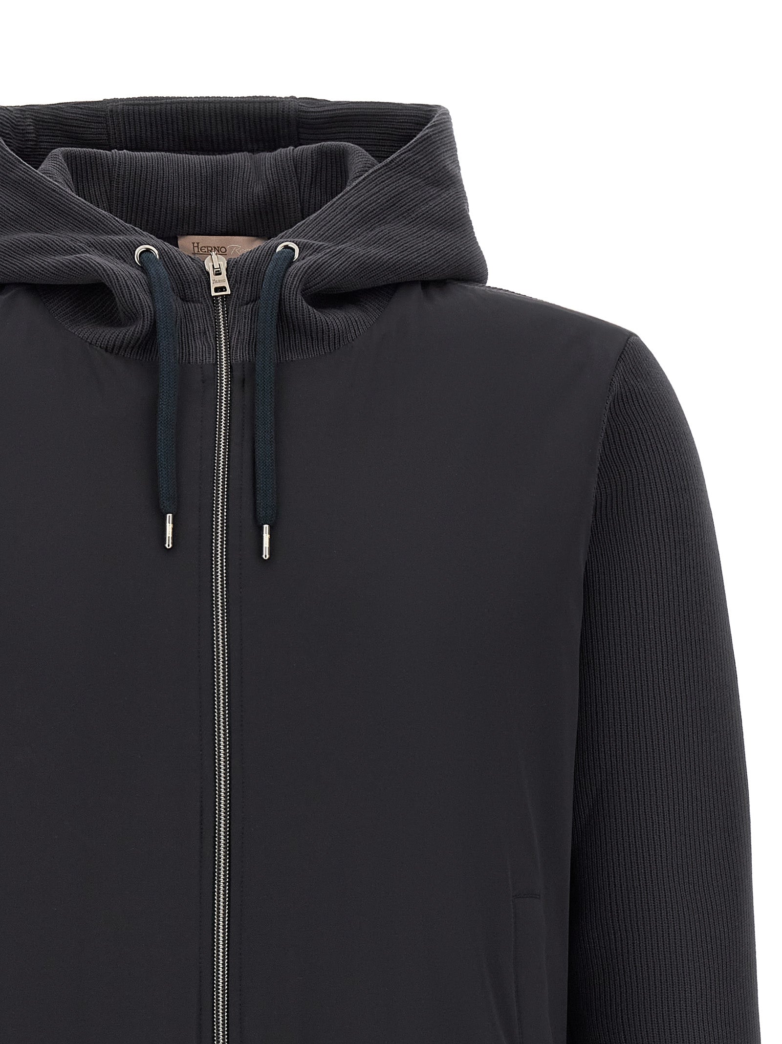 Herno Blue Cotton Shell Jacket - Elevate Your Style with Luxury