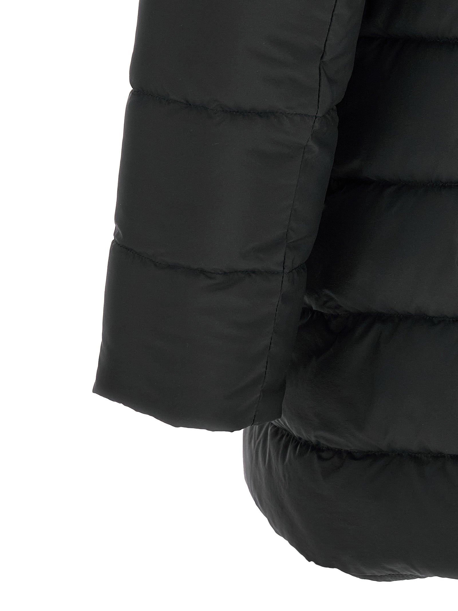 Herno Black Polyamide Full-Length Jacket - Timeless Luxury Elegance