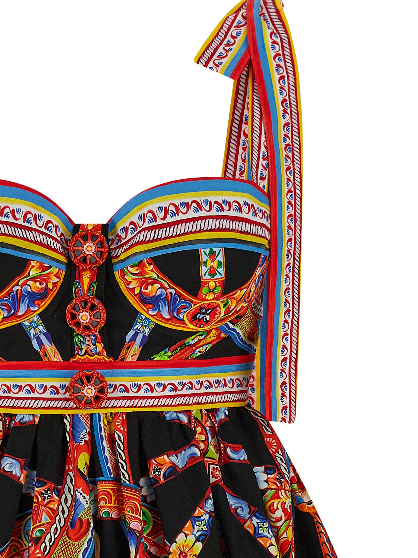 Dolce & Gabbana Multicolor Cotton Mini Dress - Exquisite Elegance
