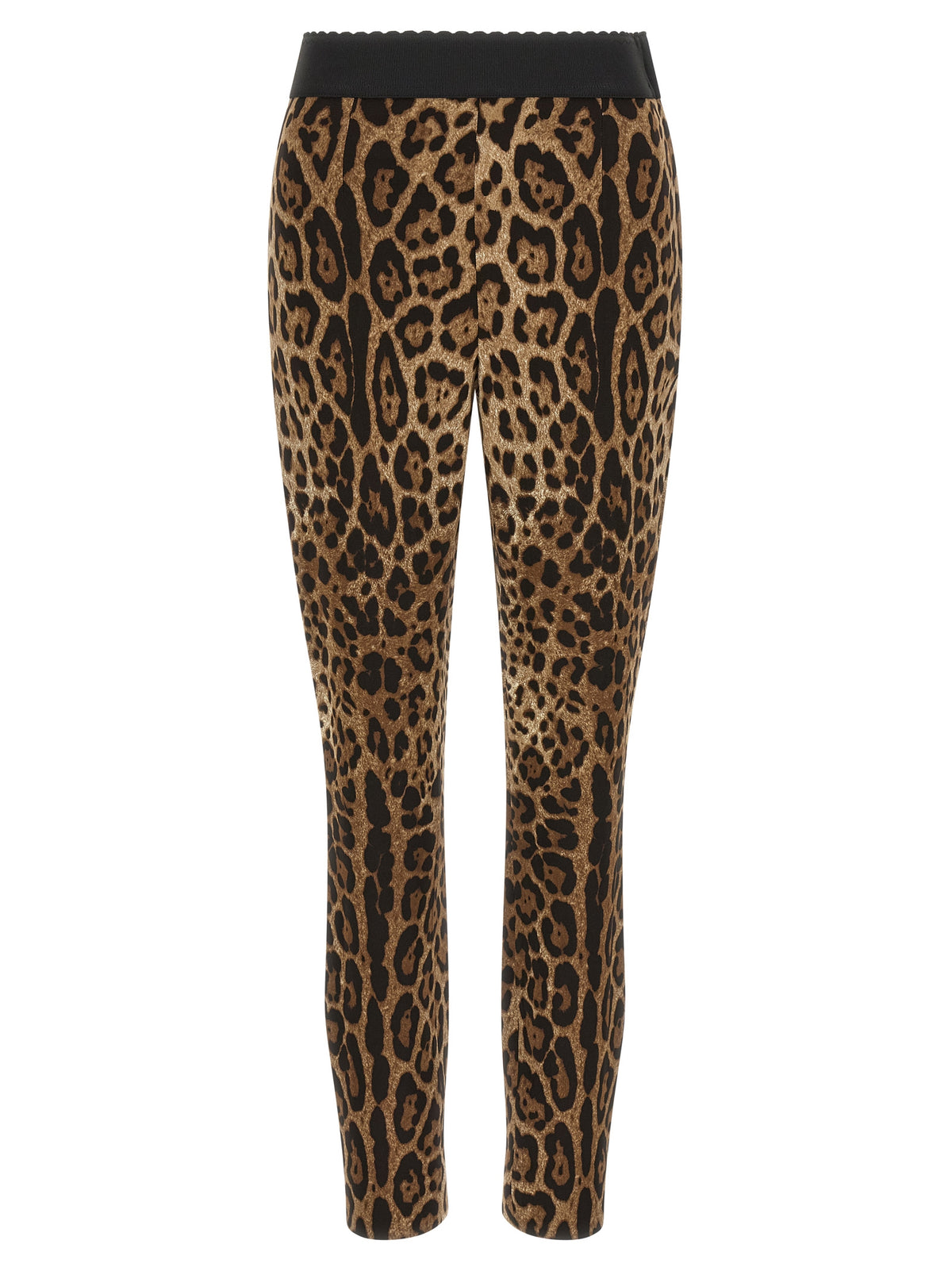 Dolce & Gabbana Brown Viscose Leggings - Luxury Fashion Statement