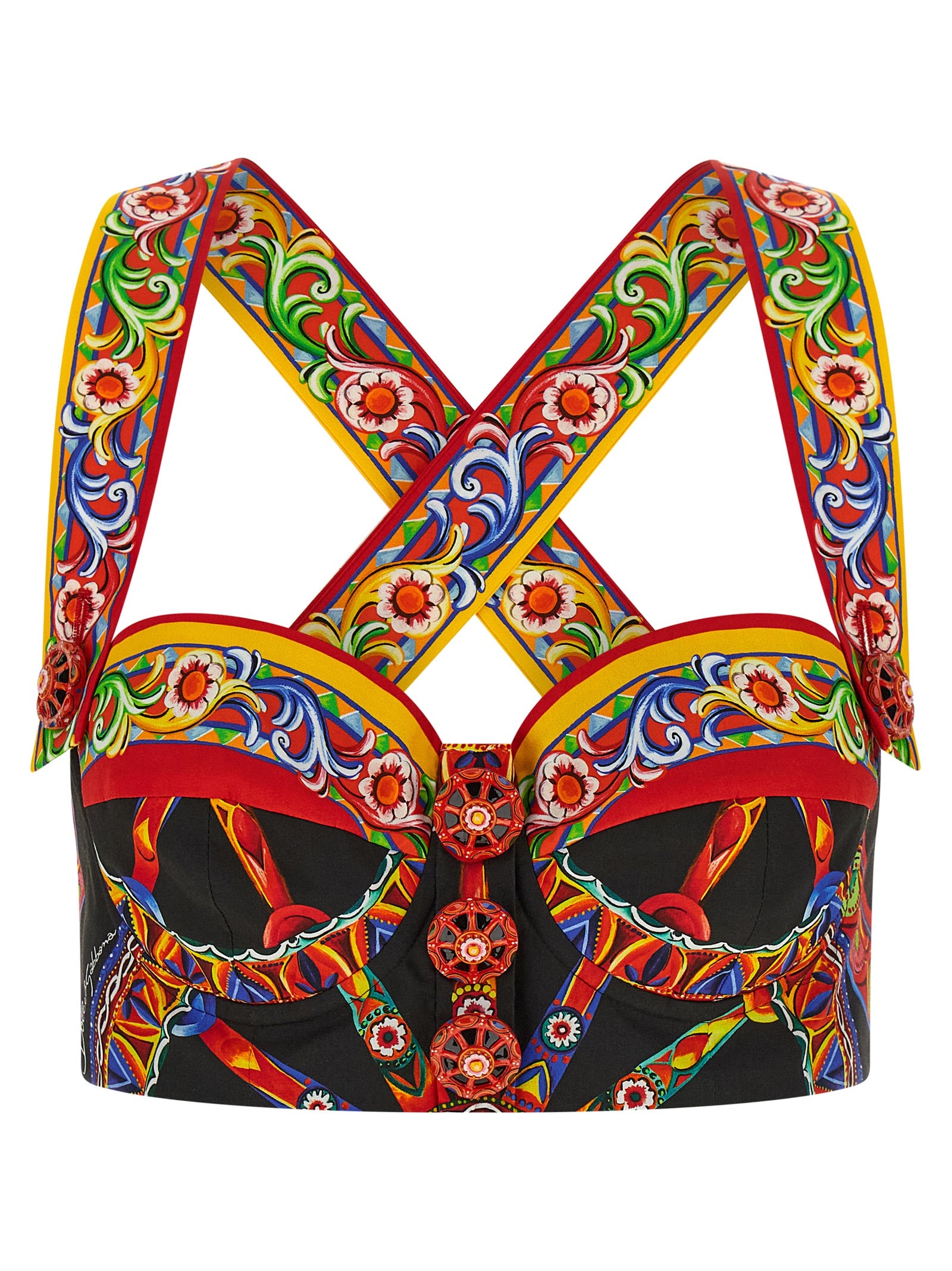 Dolce & Gabbana Multicolor Cotton Blouse - Timeless Elegance