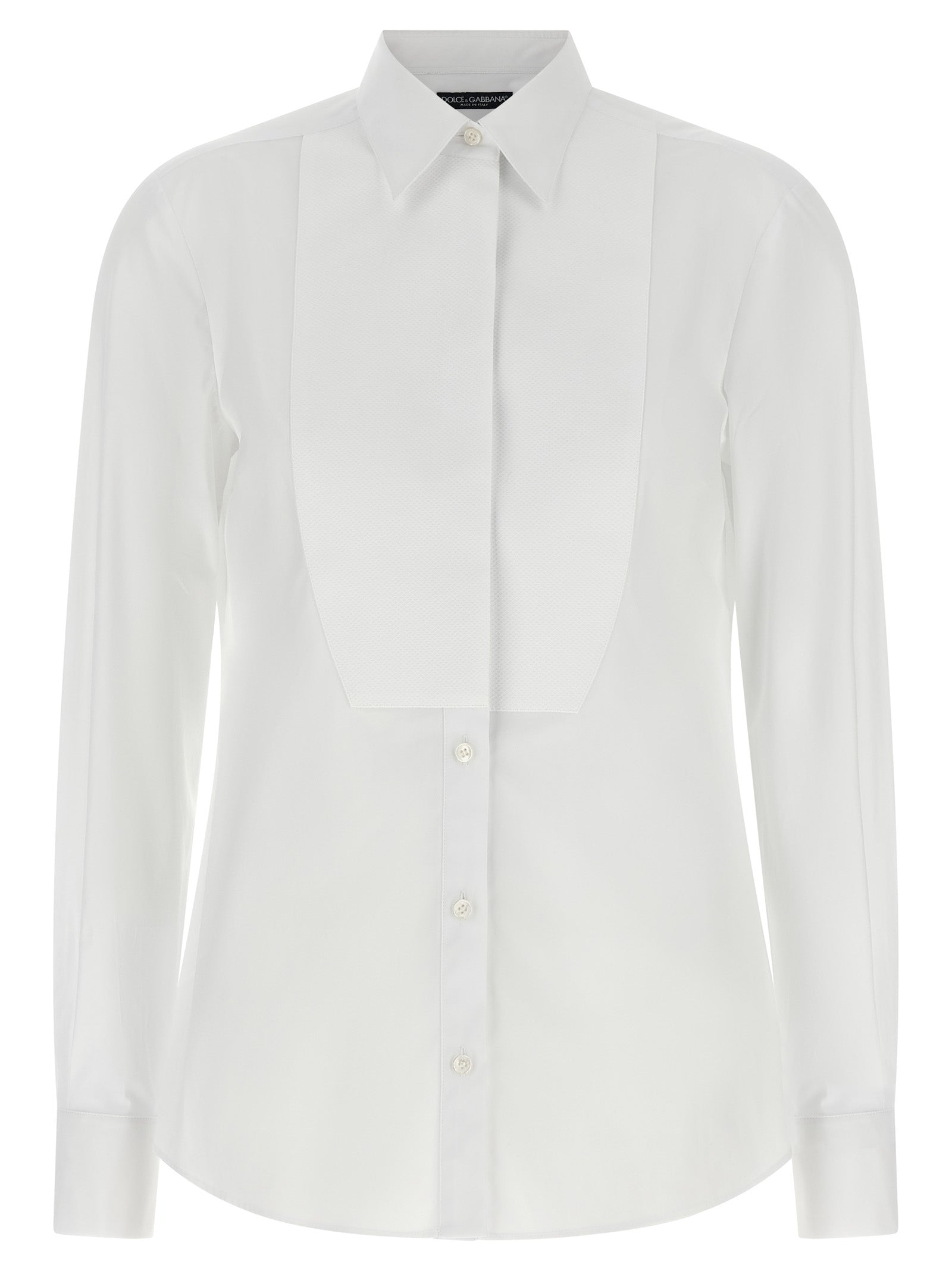 Dolce & Gabbana White Cotton Blouse - Timeless Elegance Redefined