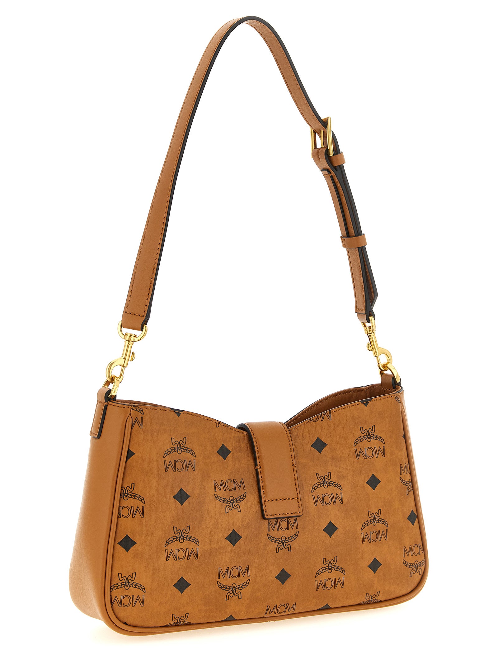 MCM Tracy Shoulder Bag - Timeless Elegance in Brown Monogram