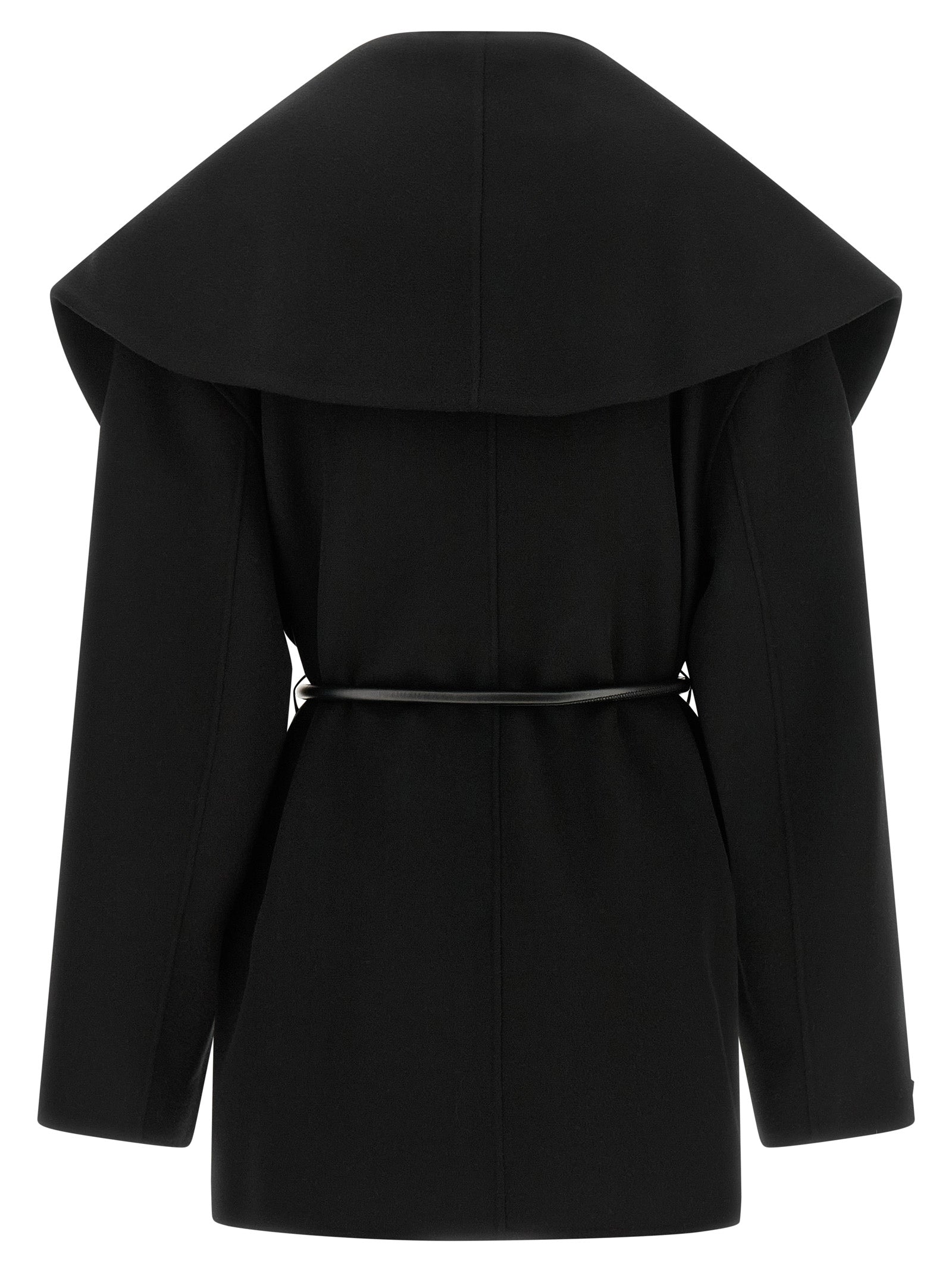 Sportmax Black Wool Coat - Timeless Elegance in Haute Couture
