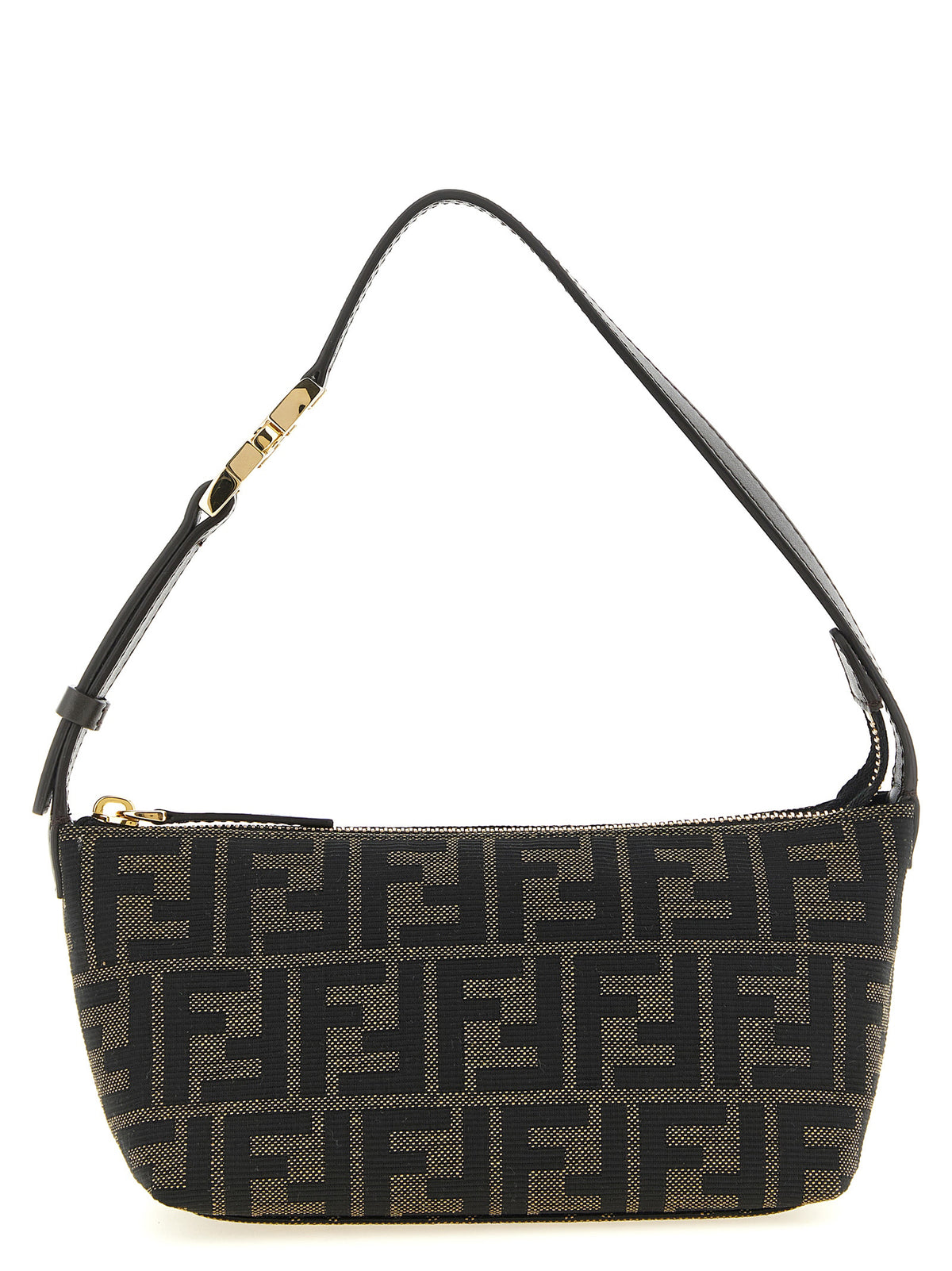 Fendi Brown Polyester Clutch Bag - Timeless Luxury Accessory