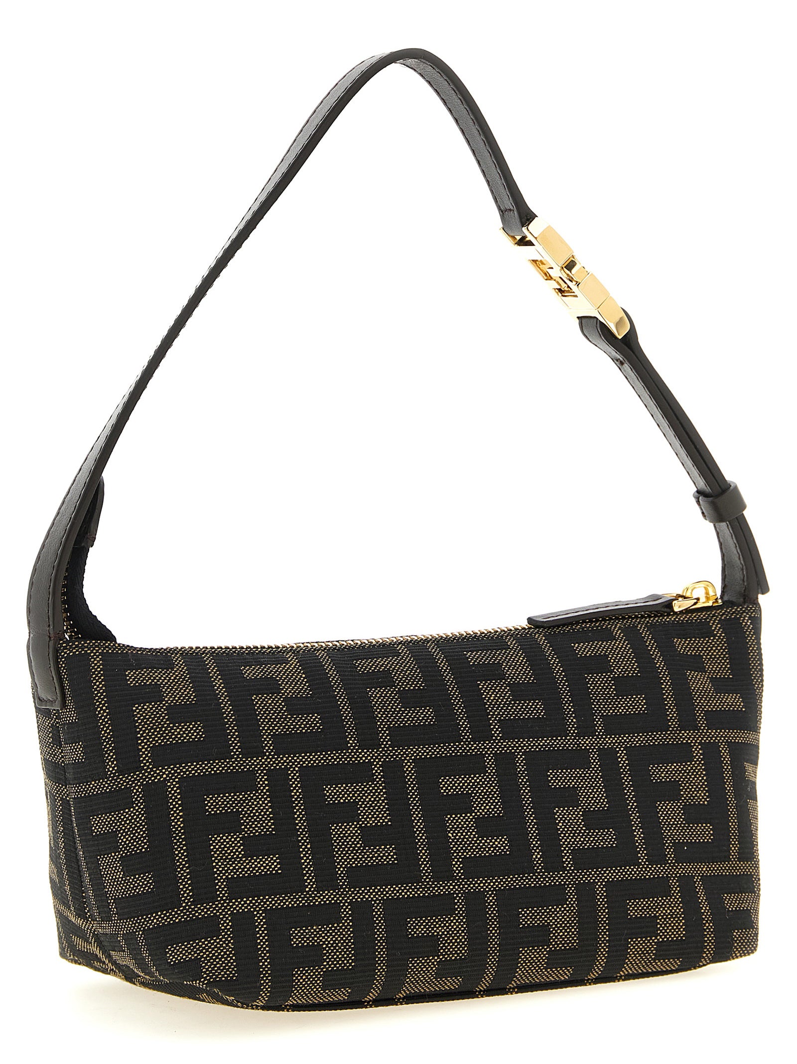 Fendi Vanity Clutch Bag - Sophisticated Elegance in Brown