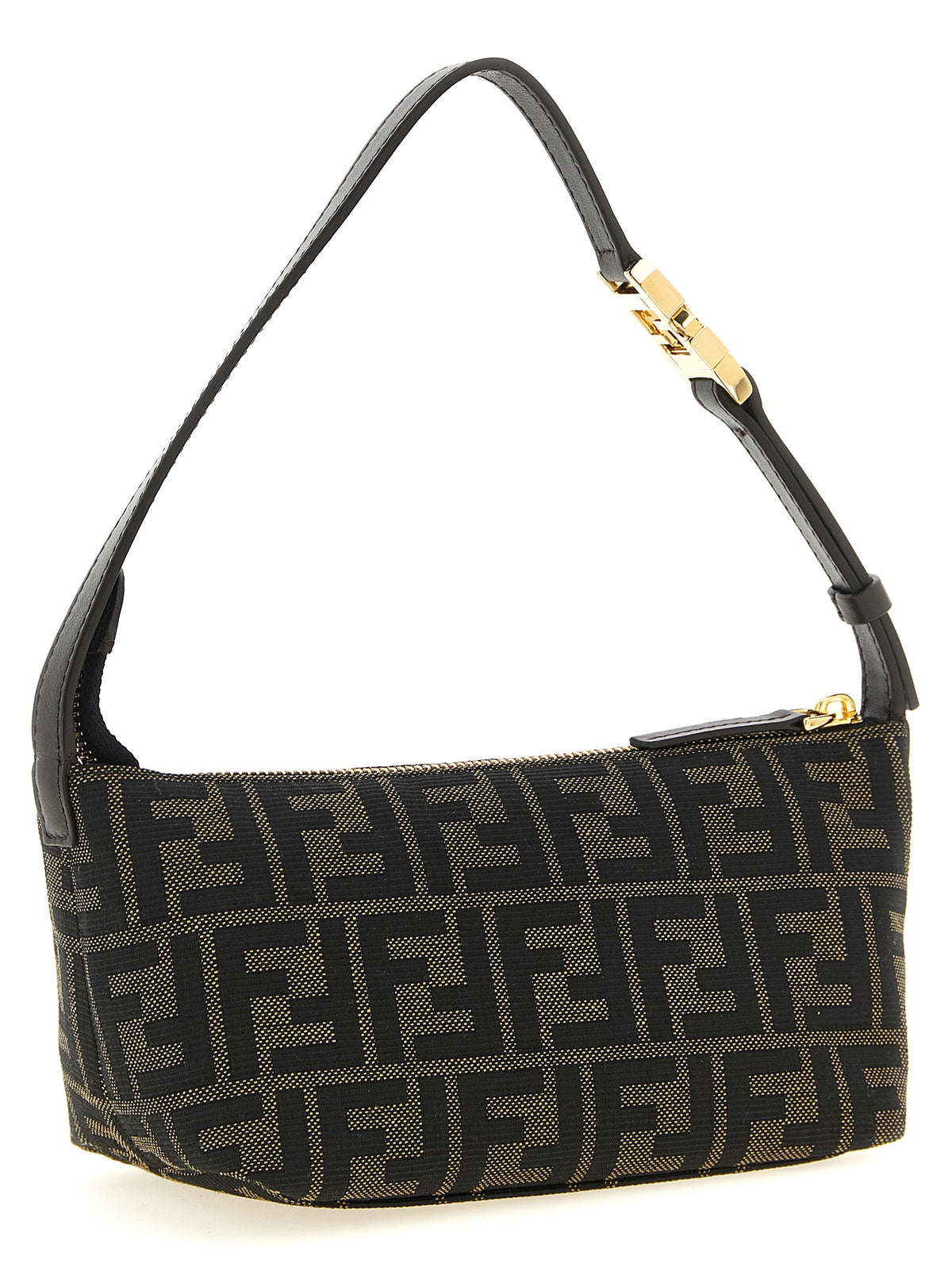 Fendi Brown Polyester Clutch Bag - Exquisite Italian Luxury