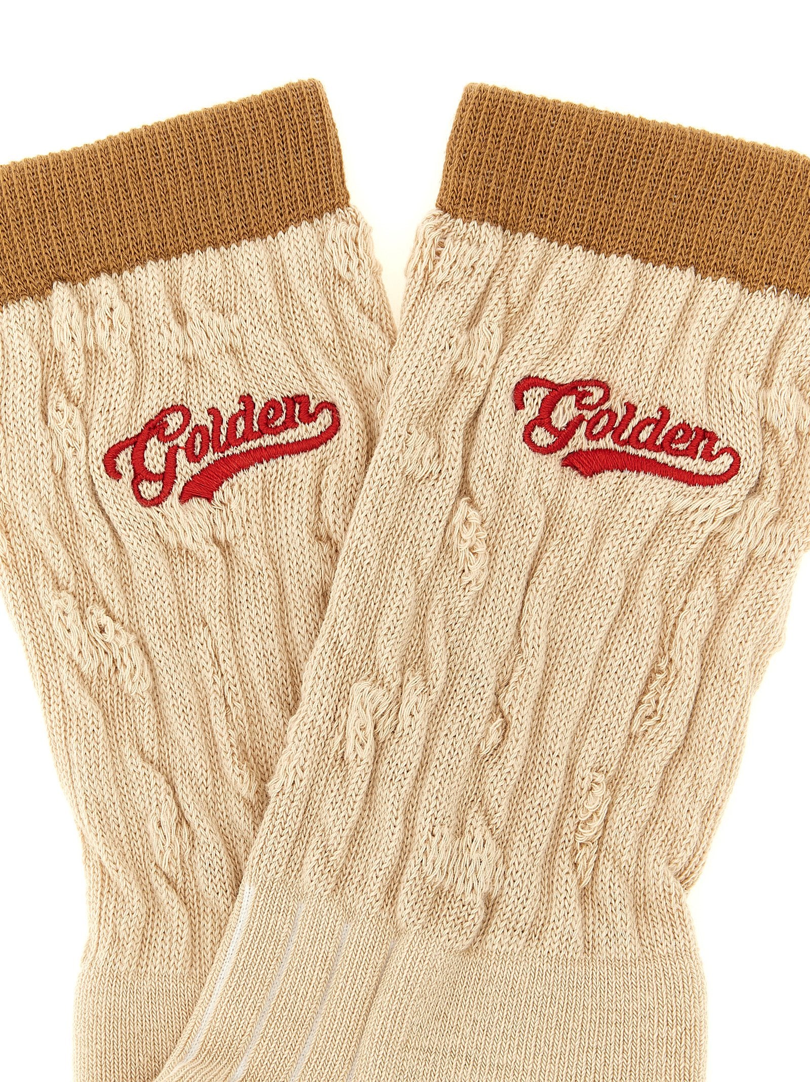 Golden Goose Beige Cotton Socks - Elevate Your Everyday Luxury