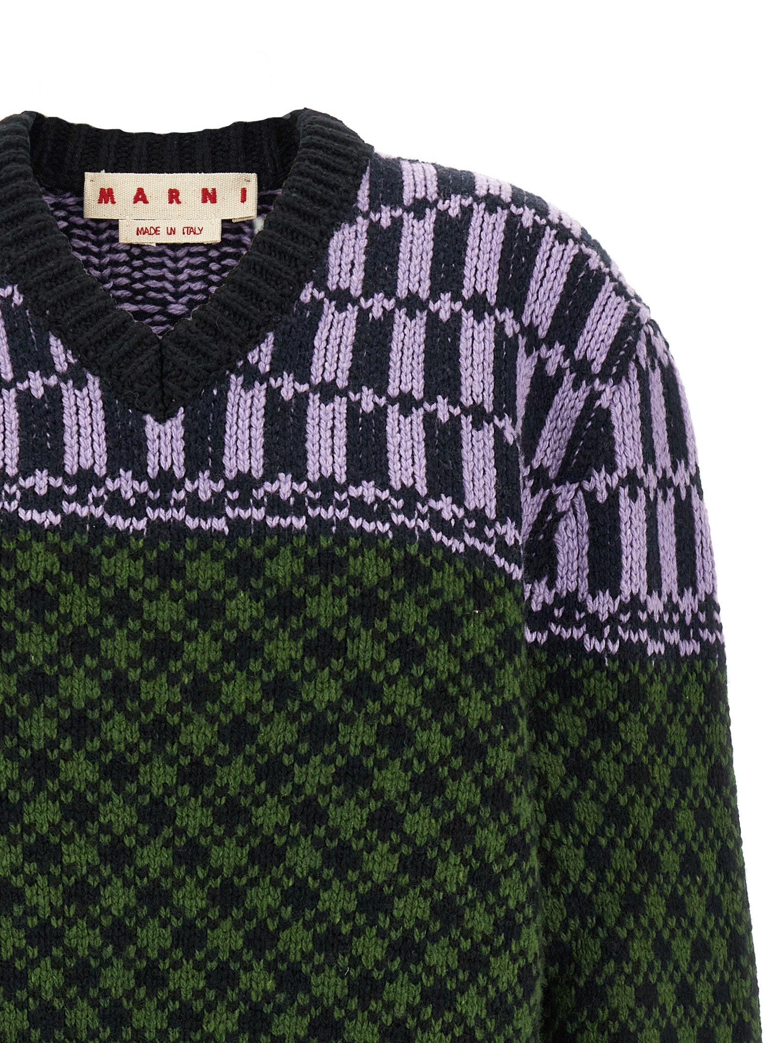 Marni Multicolor Wool Cardigan - Exquisite Luxury Knitwear