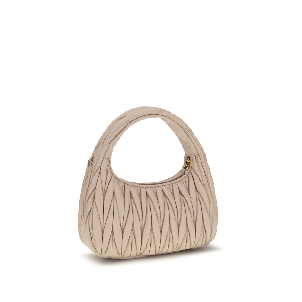 Miu Miu Beige Calf Leather Bos Taurus Handbag - Luxury Redefined