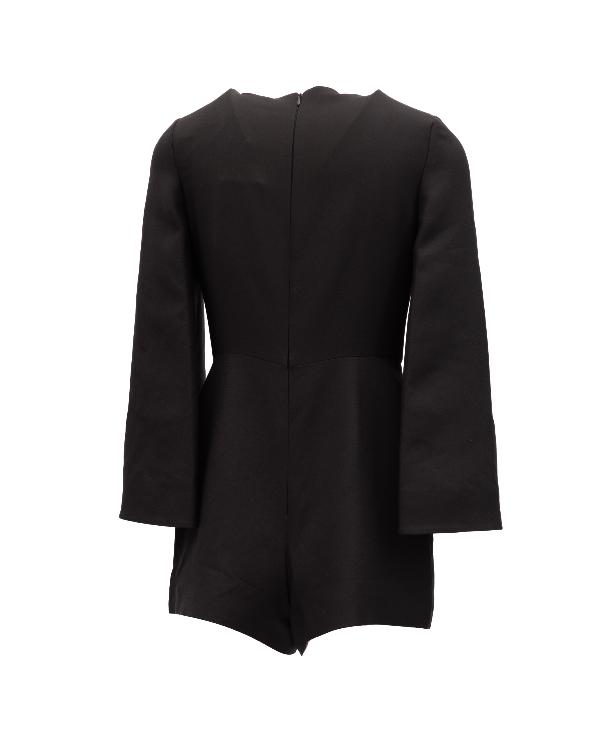 Valentino Garavani Black Mini Dress with Flared Sleeves