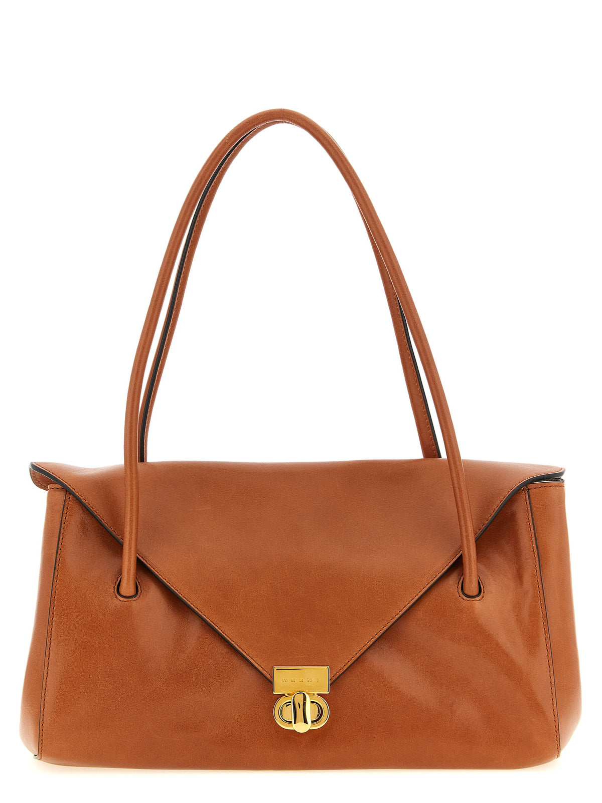 Marni Brown Calfskin Shoulder Bag - Exquisite Luxury Redefined