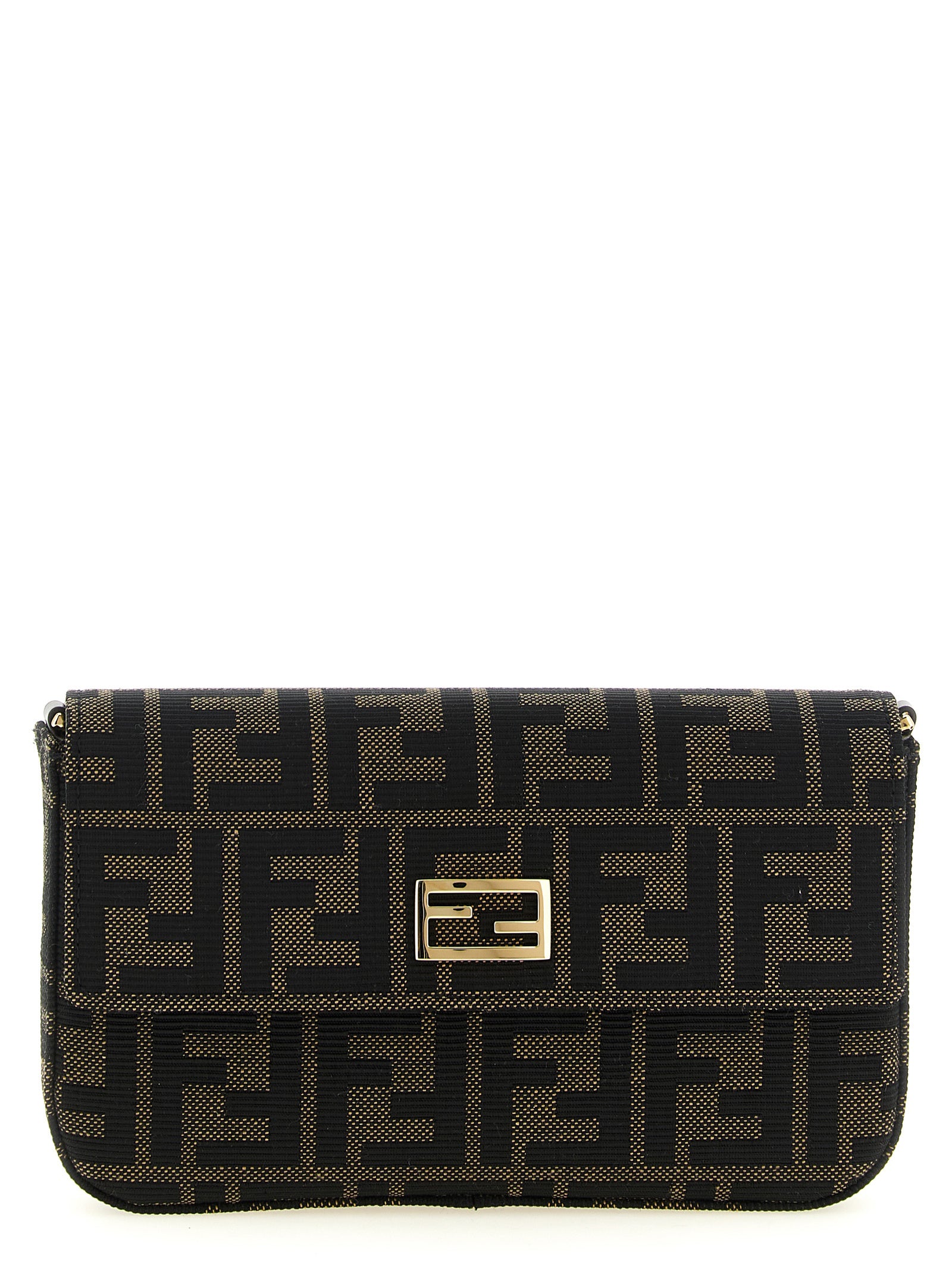 Fendi Brown Polyester Cardholder