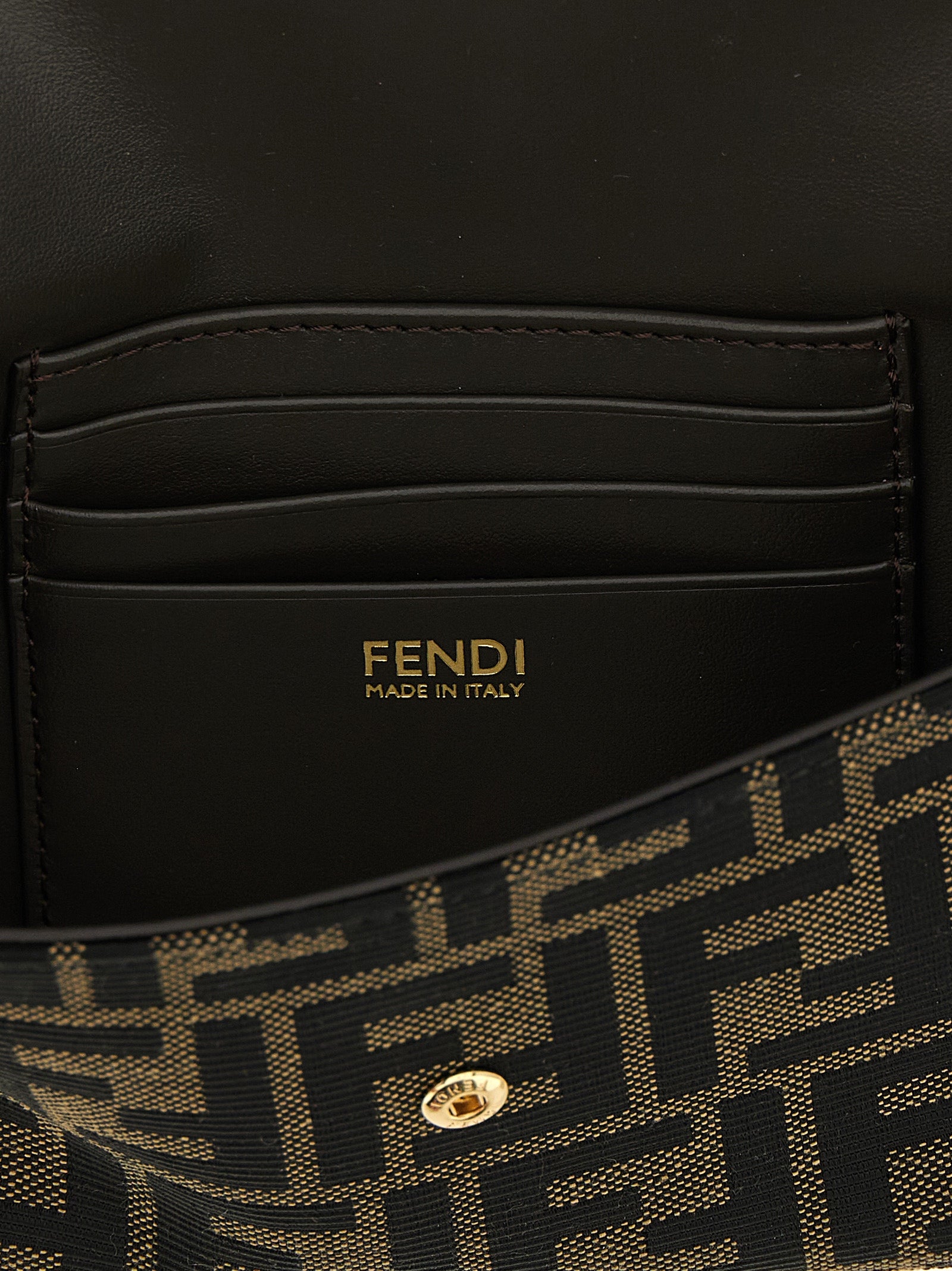 Fendi Brown Polyester Cardholder