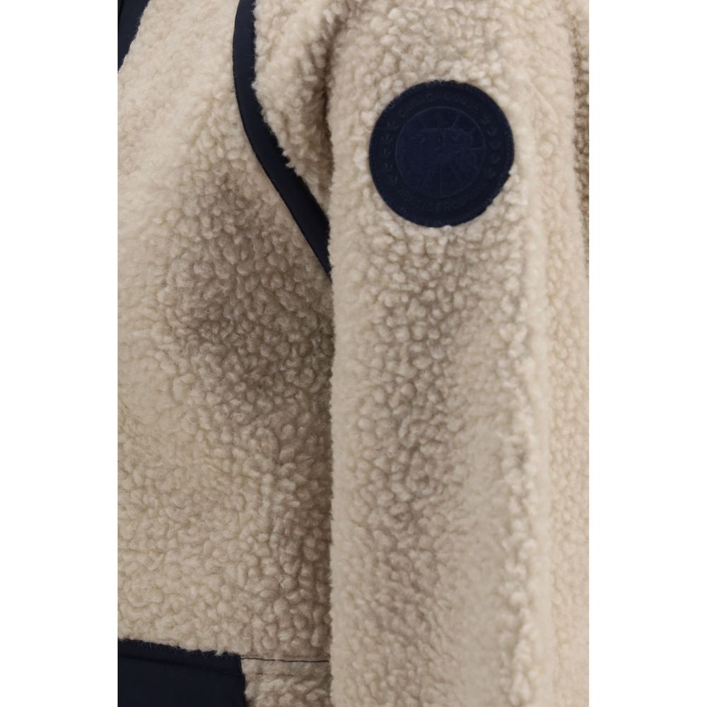 Canada Goose Beige Wool Oves Aries Shell Jacket - Luxurious Elegance