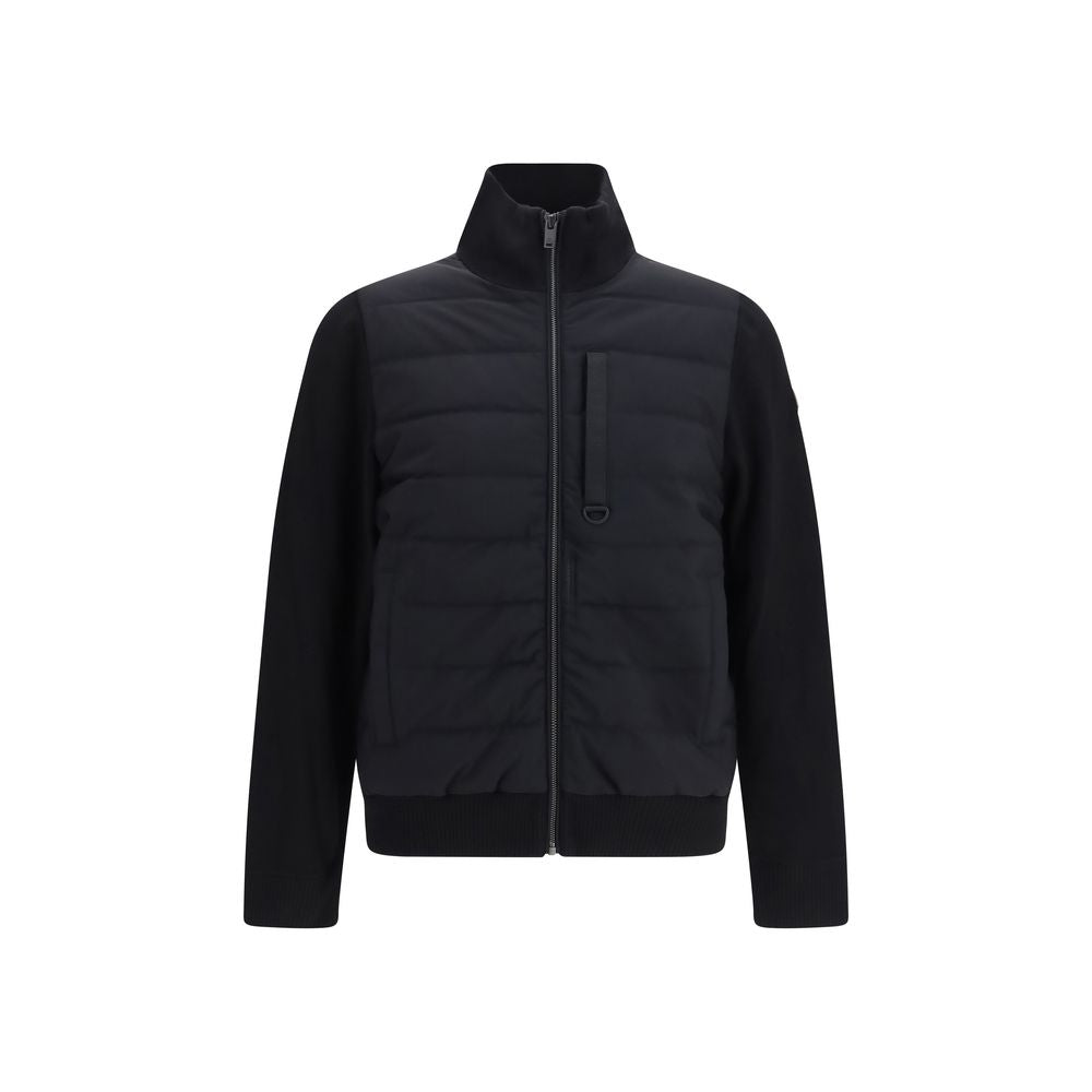 Moose Knuckles Black Viscose Full-Length Jacket - Luxury Elegance