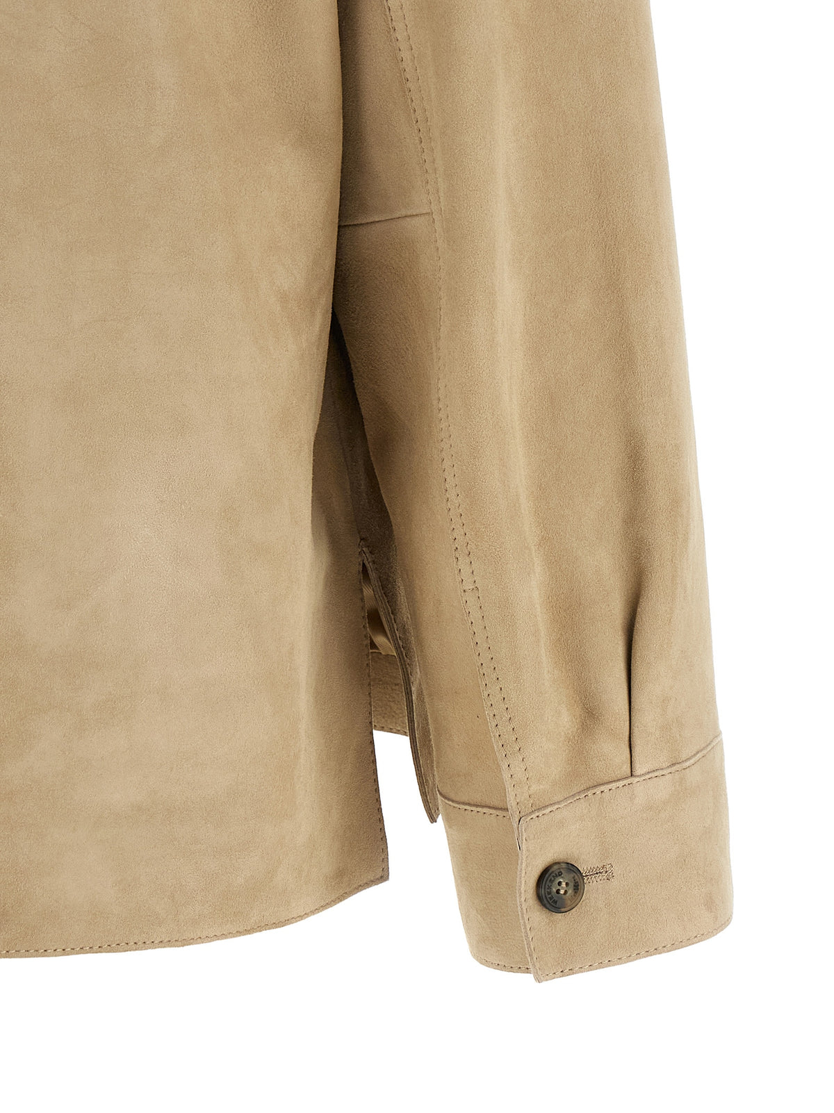 Max Mara Beige Lamb Leather Jacket - Timeless Luxury Outerwear