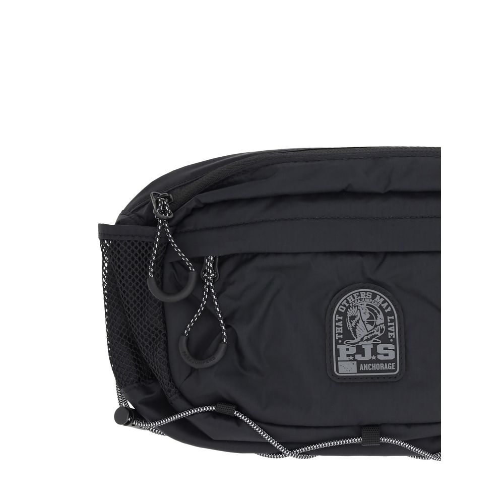 Discover the Parajumpers Black Nylon Clutch Bag, a blend of sporty elegance and functionality, crafted for those who embrace luxury and sophistication in every moment.