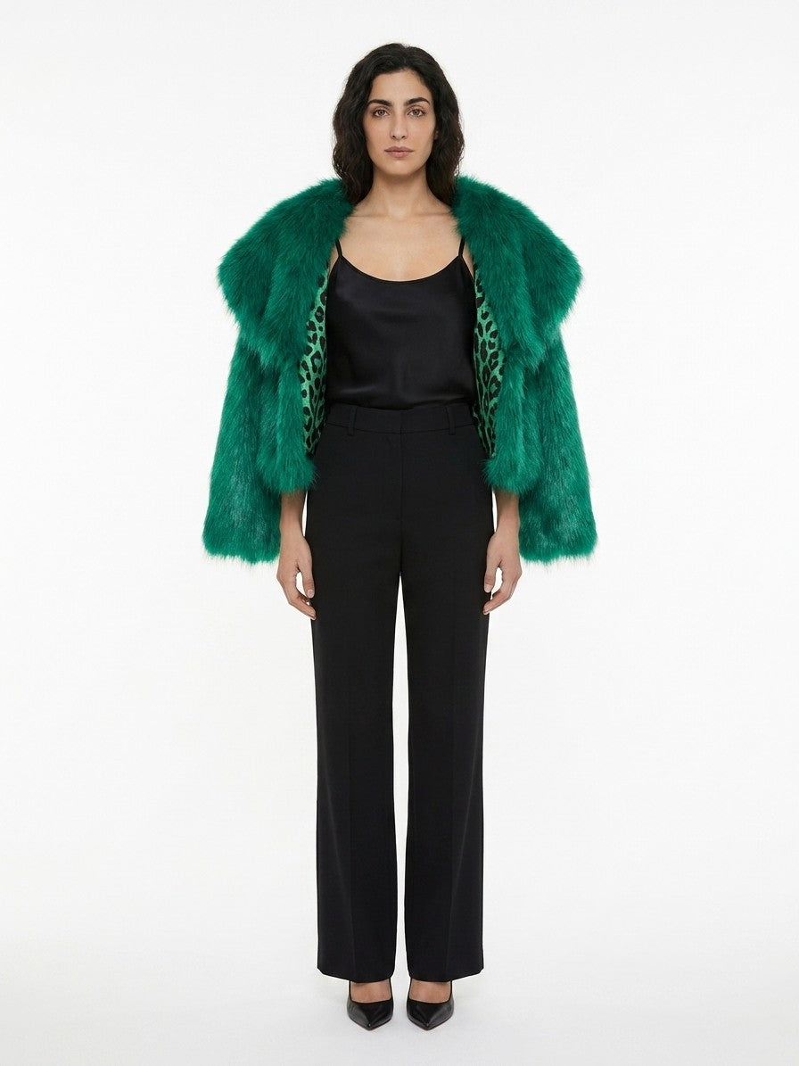 Dolce & Gabbana Green MicroModal Coat - Exquisite Italian Luxury