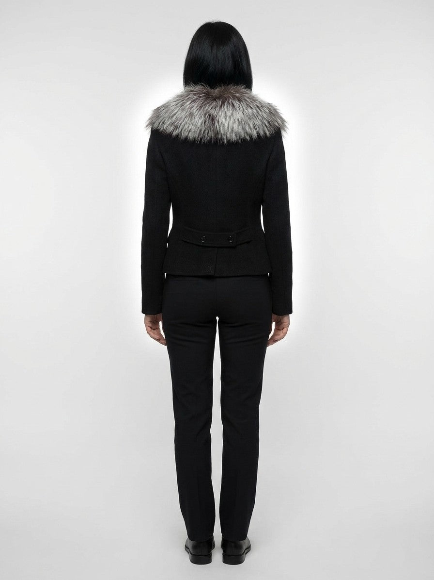 Dolce & Gabbana Black Virgin Wool Jacket - Timeless Luxury Elegance