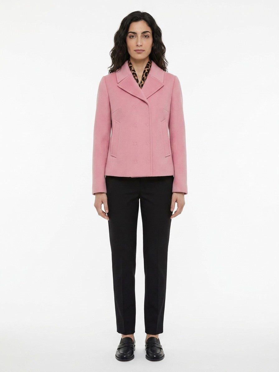 Dolce & Gabbana Pink Marabou Jacket - Timeless Italian Elegance