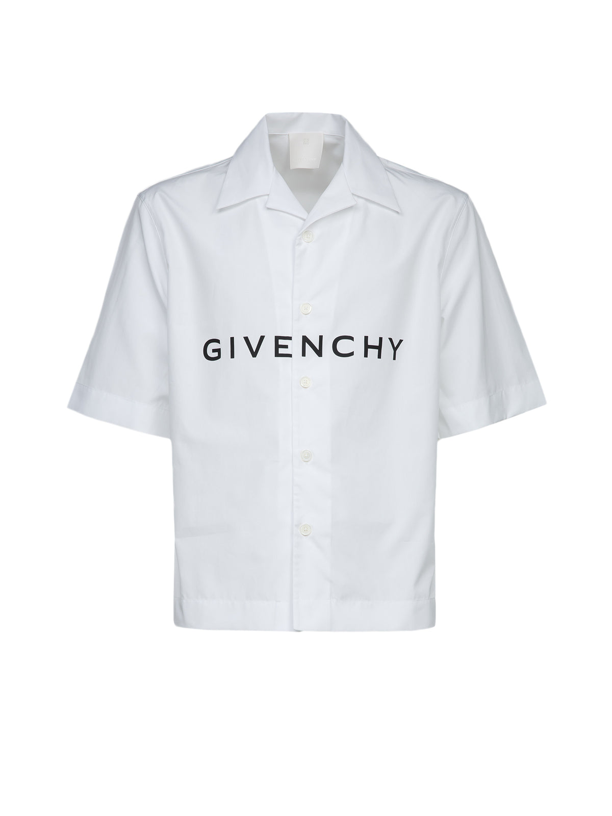 Givenchy Bicolor Cotton Shortsleeve Shirt - Effortless Luxury