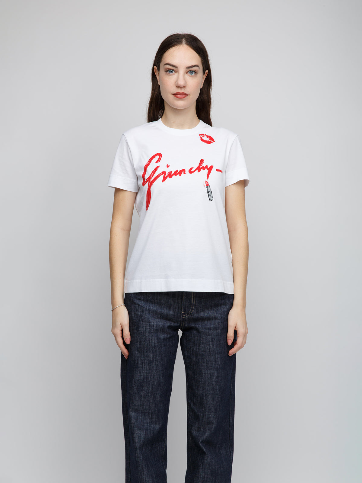 Givenchy White Cotton Sleeveles T-Shirt