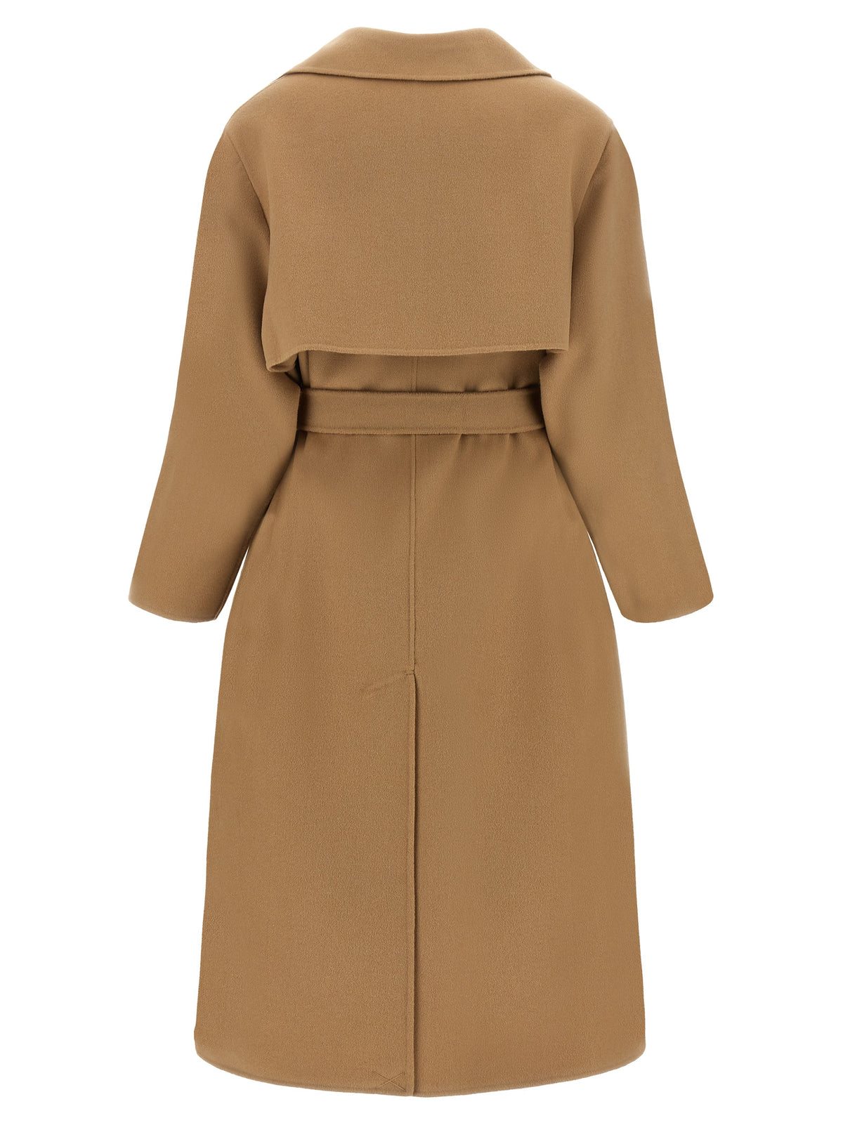 Max Mara Beige Virgin Wool Coat - Timeless Elegance Redefined